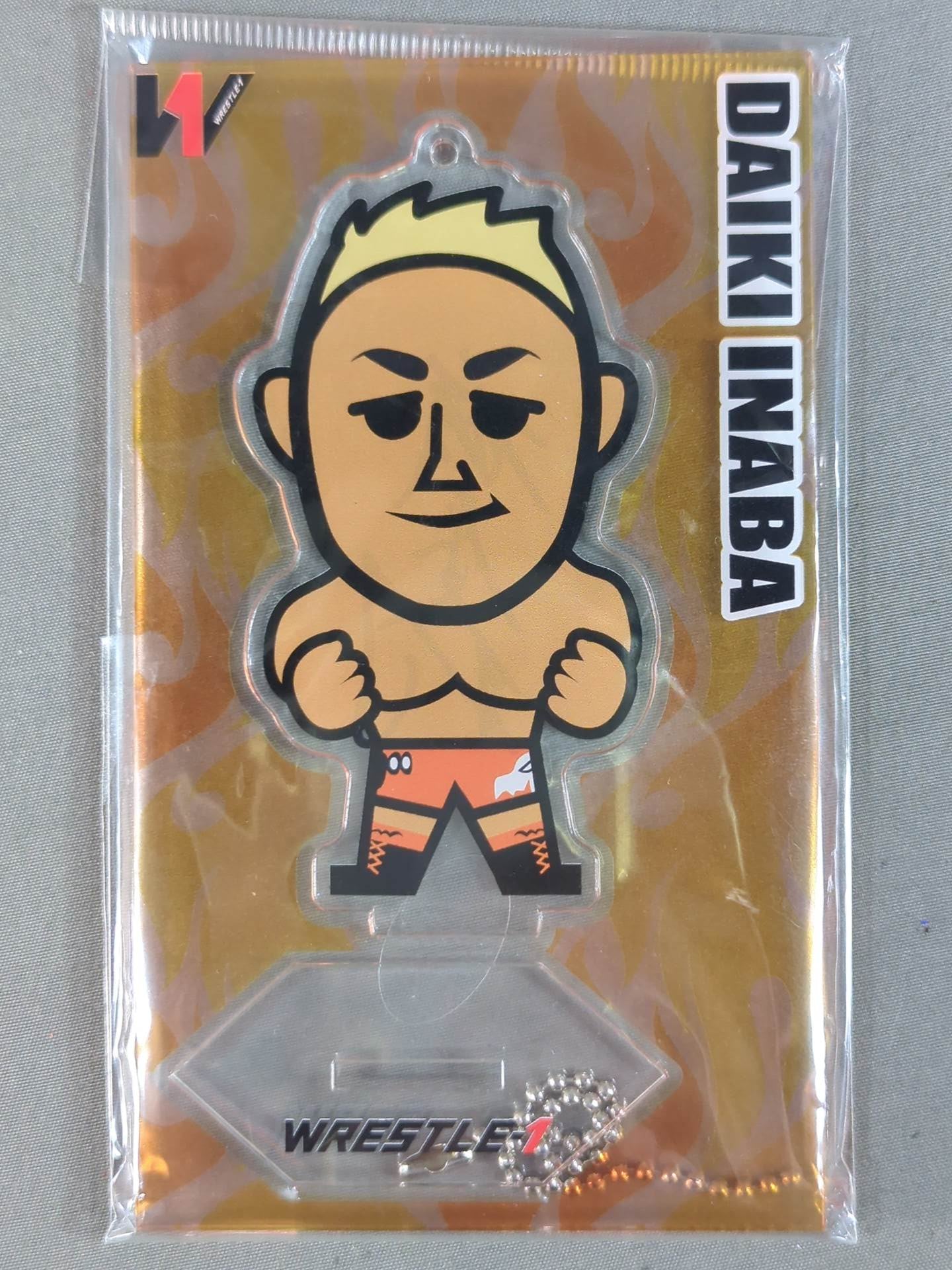 【hand signed autograph】 WRESTLE-1 Daiki Inaba Acrylic Stand Keychain