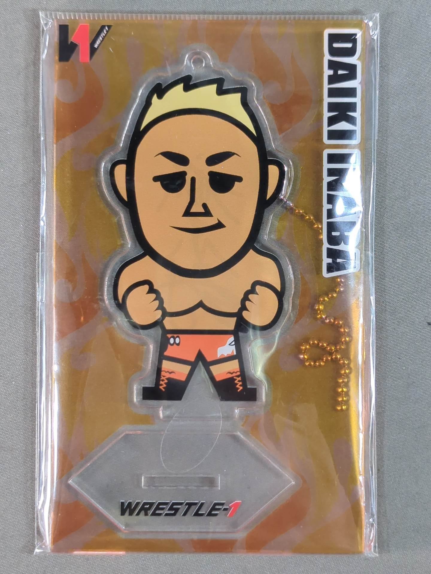 【hand signed autograph】 WRESTLE-1 Daiki Inaba Acrylic Stand Keychain