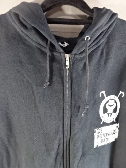 L.I.J. Zip hoodie (6)(2020 / Black×White)