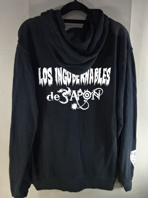 L.I.J. Zip hoodie (6)(2020 / Black×White)