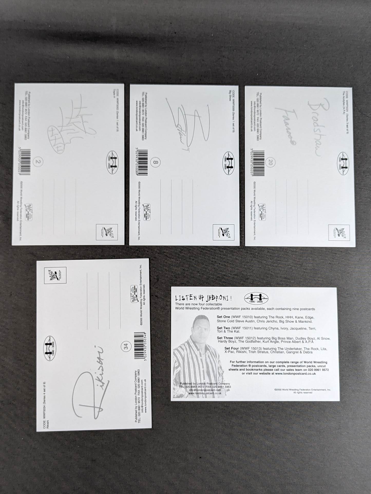 ★WWE(WWF) SUPERSTARS★ ポストカードセット③