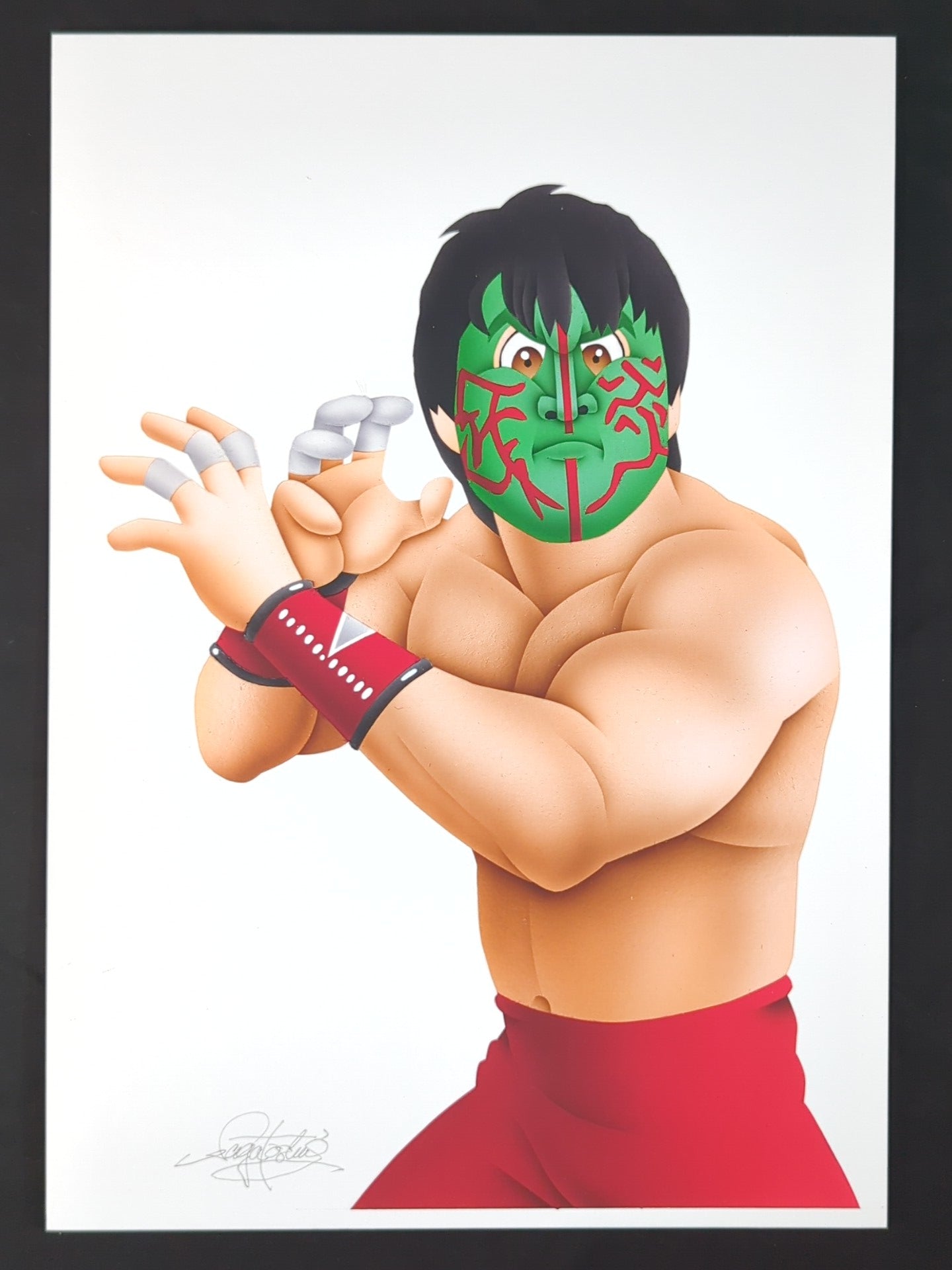 ☆坂井永年氏 原画作品☆「愚零闘武多」グレート・ムタ(B) – 闘道館