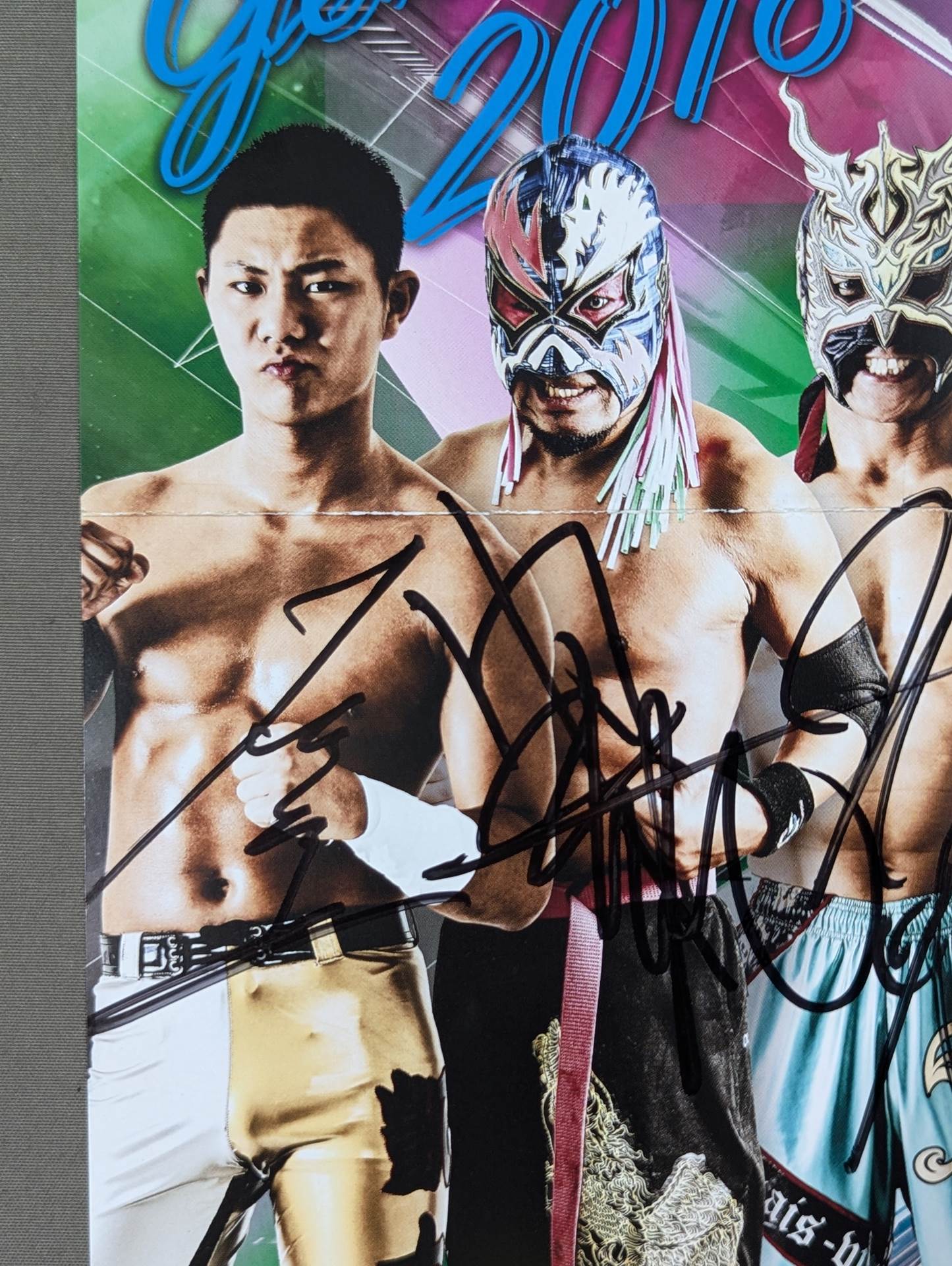 [4 fighters hand signed autograph 】Over Generation 2018