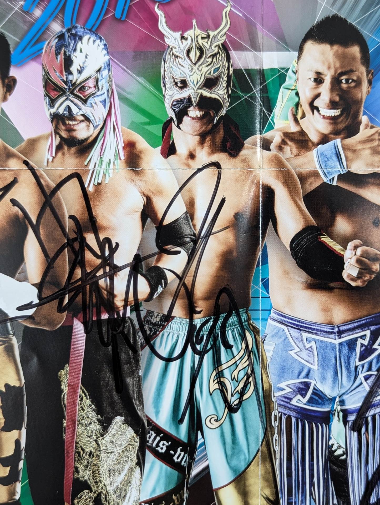 [4 fighters hand signed autograph 】Over Generation 2018
