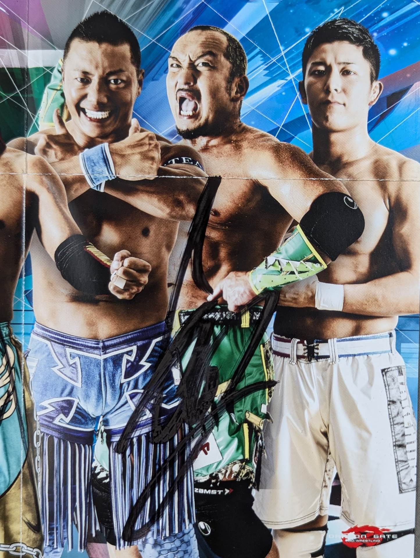 [4 fighters hand signed autograph 】Over Generation 2018
