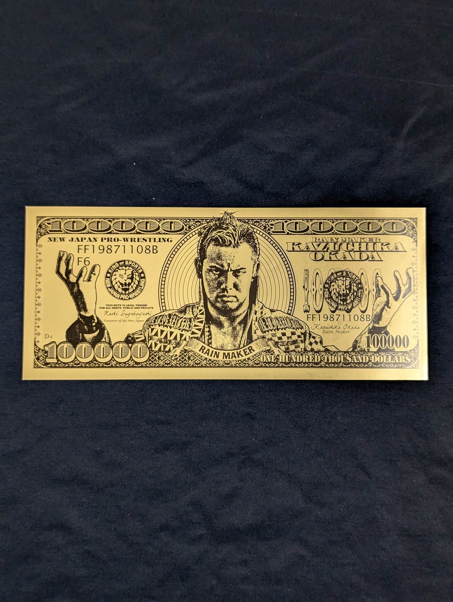 ★ Nagatoshi Sakai Original work ★ "The Man Who Rains Gold" Kazuchika Okada