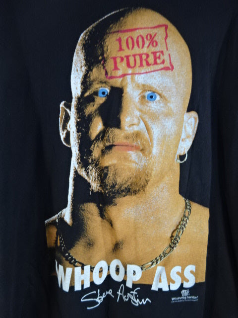 Stone Cold Steve Austin 100% PURE WHOOP ASS T-SHIRTS(2)