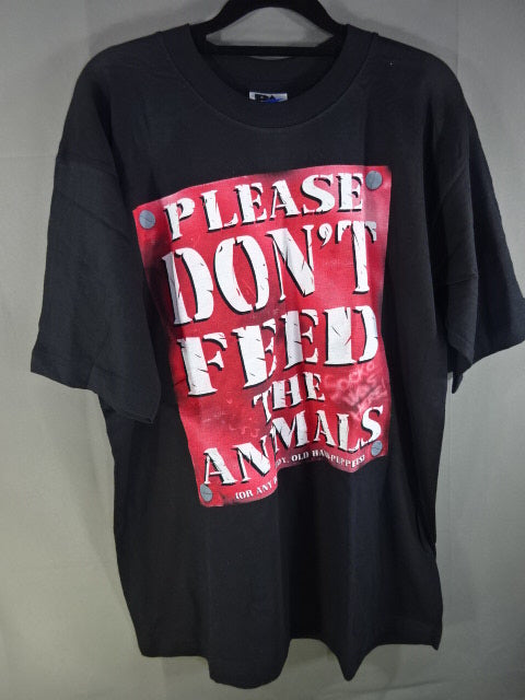 Mankind PLEASE DON'T FEED THE ANIMALS picture T-shirt