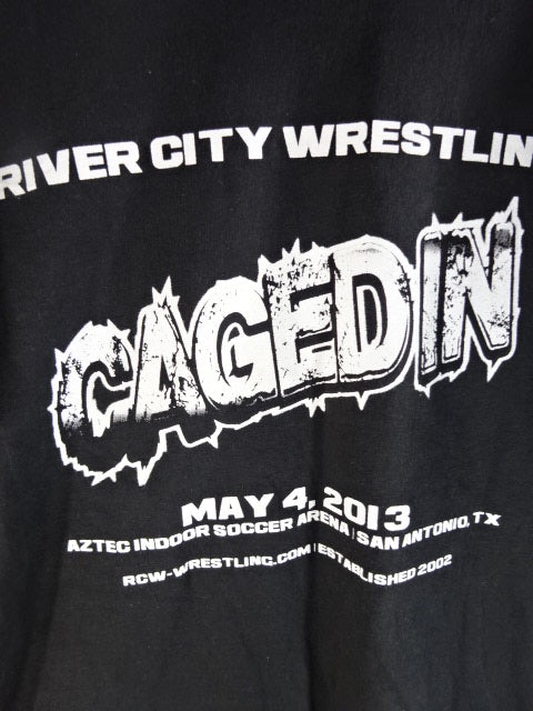 RIVER CITY Wrestling CAGEDIN MAY 4.2013 T-shirt