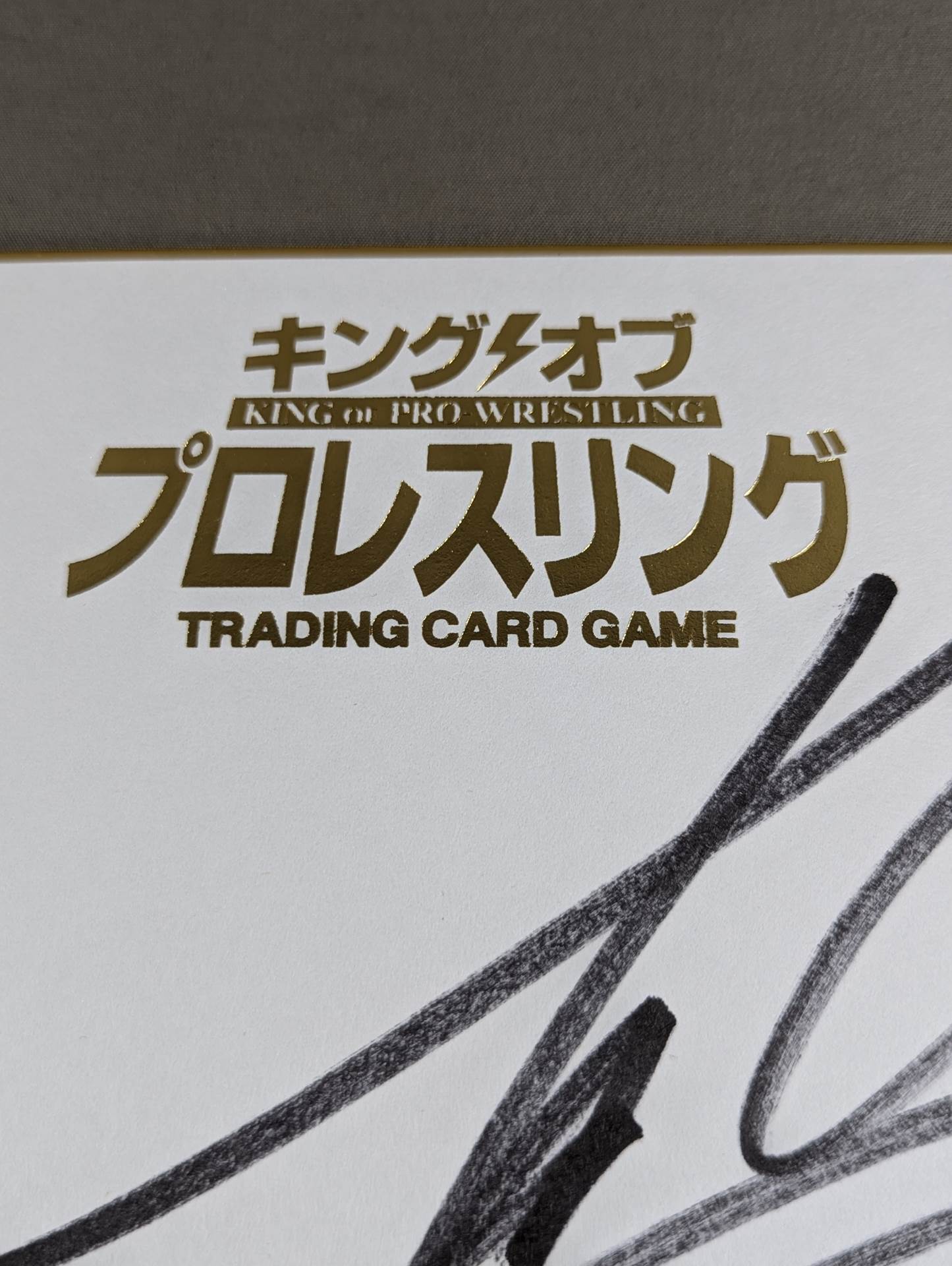 Togi Makabe (King of Pro-wrestling ) Dedicated Shikishi ( Autograph board ) )