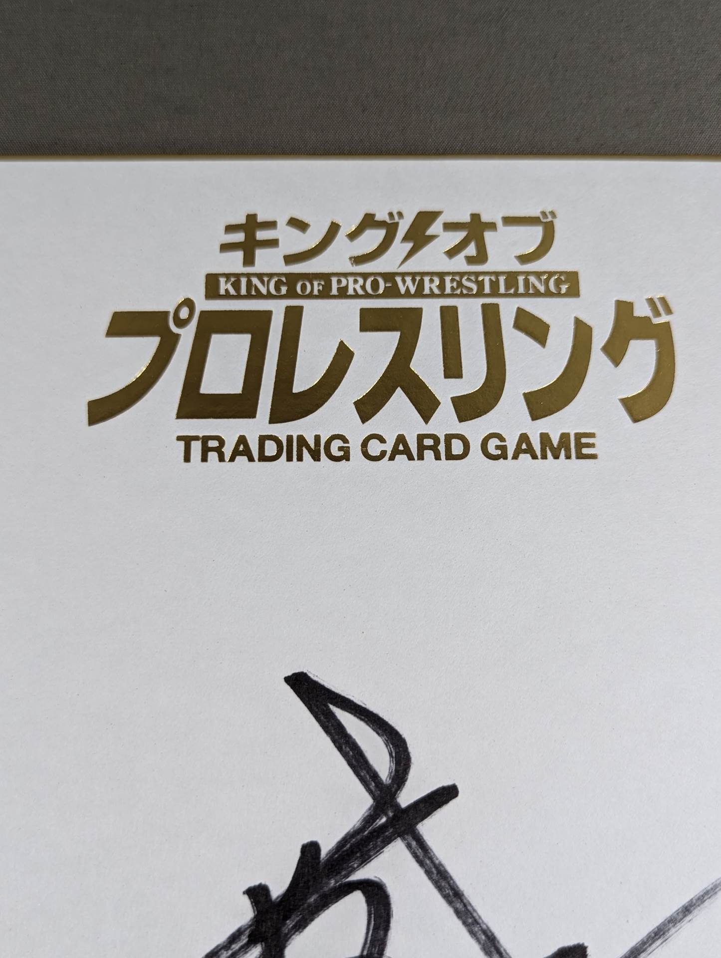 BUSHI (King of Pro-wrestling only) Shikishi ( Autograph board ) )