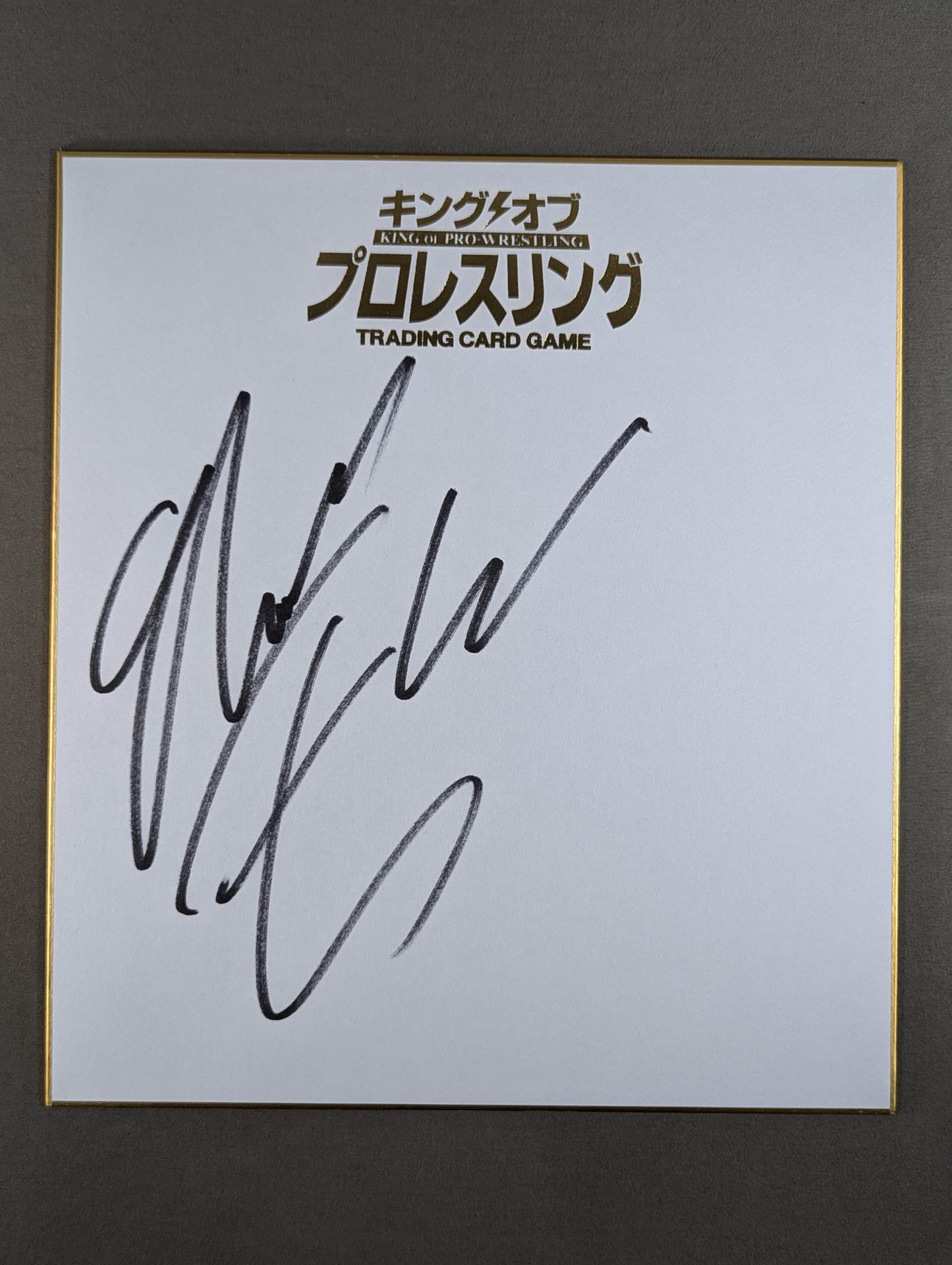 Michael Elgin (Lion Mark ) Shikishi ( Autograph board ) )