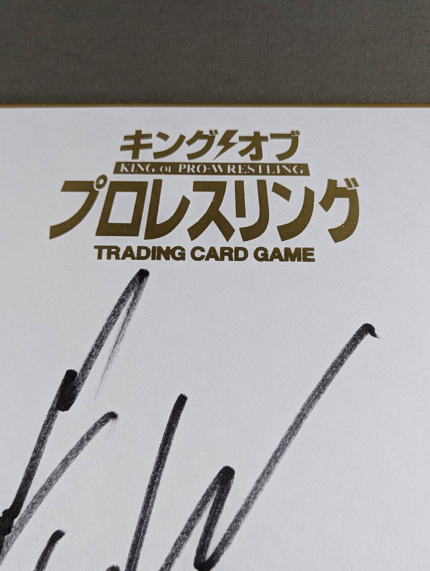 マイケル・エルガン(キングオブプロレスリング専用色紙)