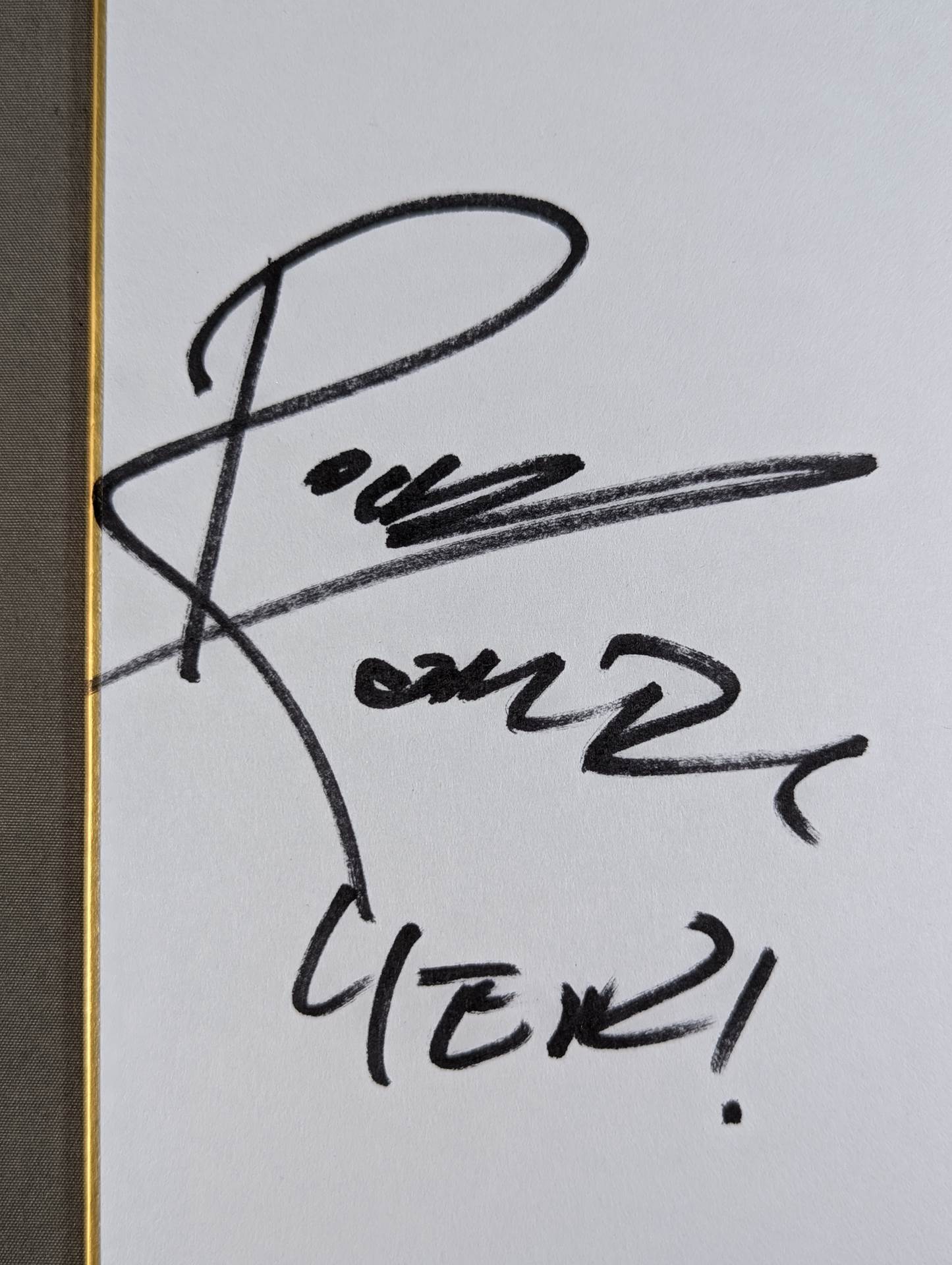 ★ Roppongi Weiss ★ Rocky Romero & Valletta (King of Pro-wrestling only) Shikishi ( Autograph board ) )