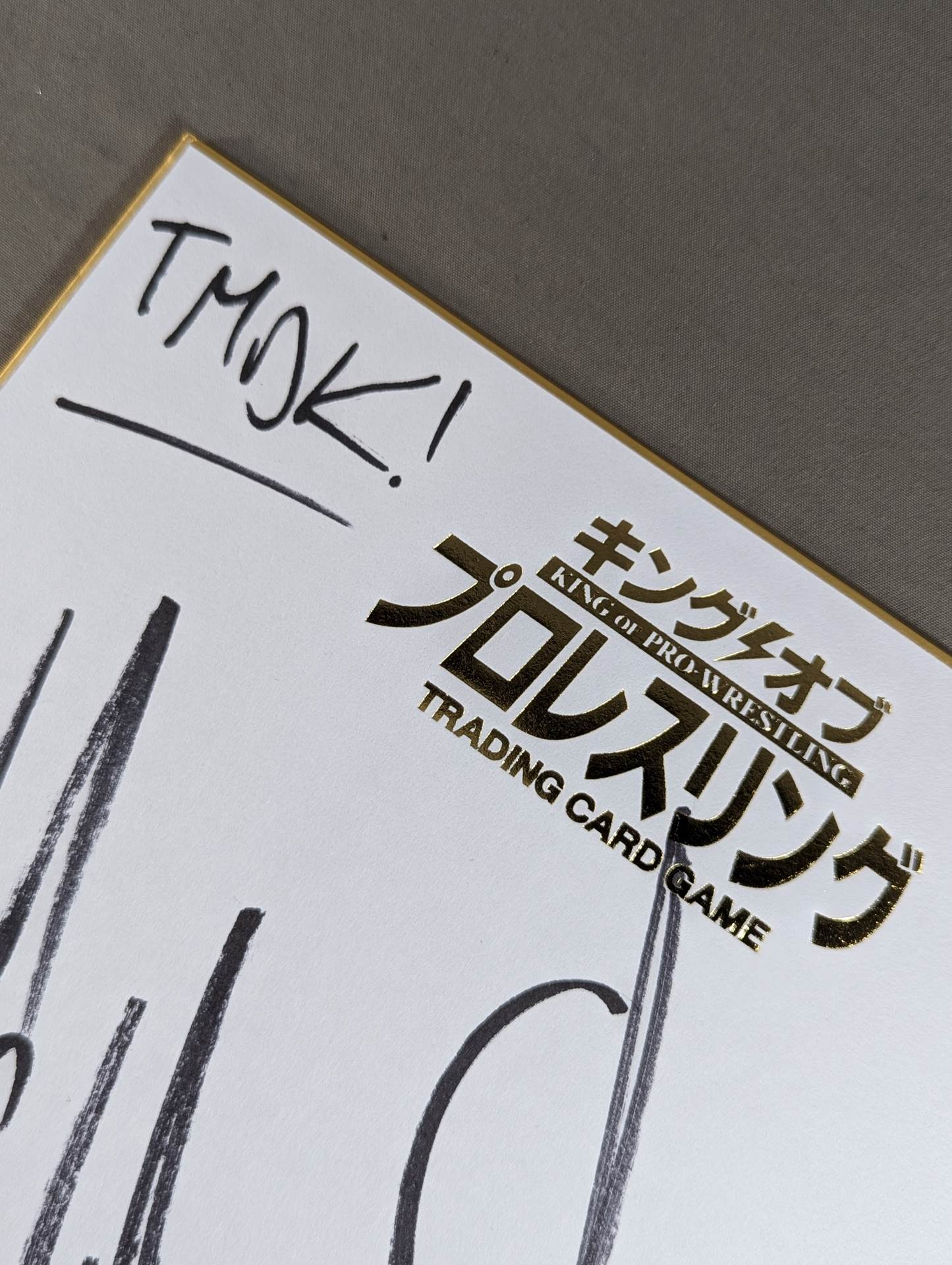 ★TMDK★ Mikey Nicholls & Shane Haste (King of Pro-wrestling) Dedicated Shikishi ( Autograph board )