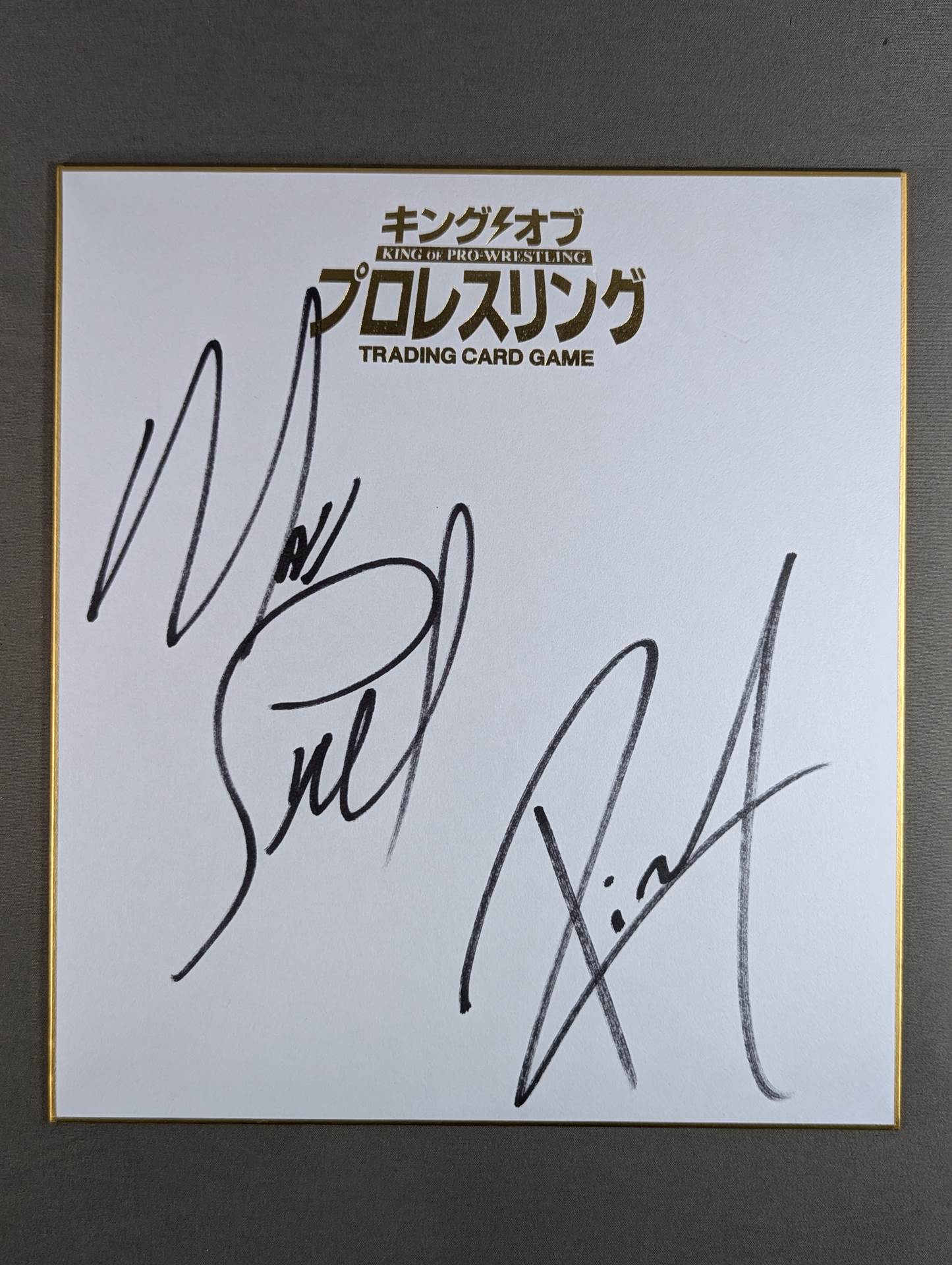 Matt Sidal & Ricochet (King of Pro-wrestling only) Shikishi ( Autograph board ) )