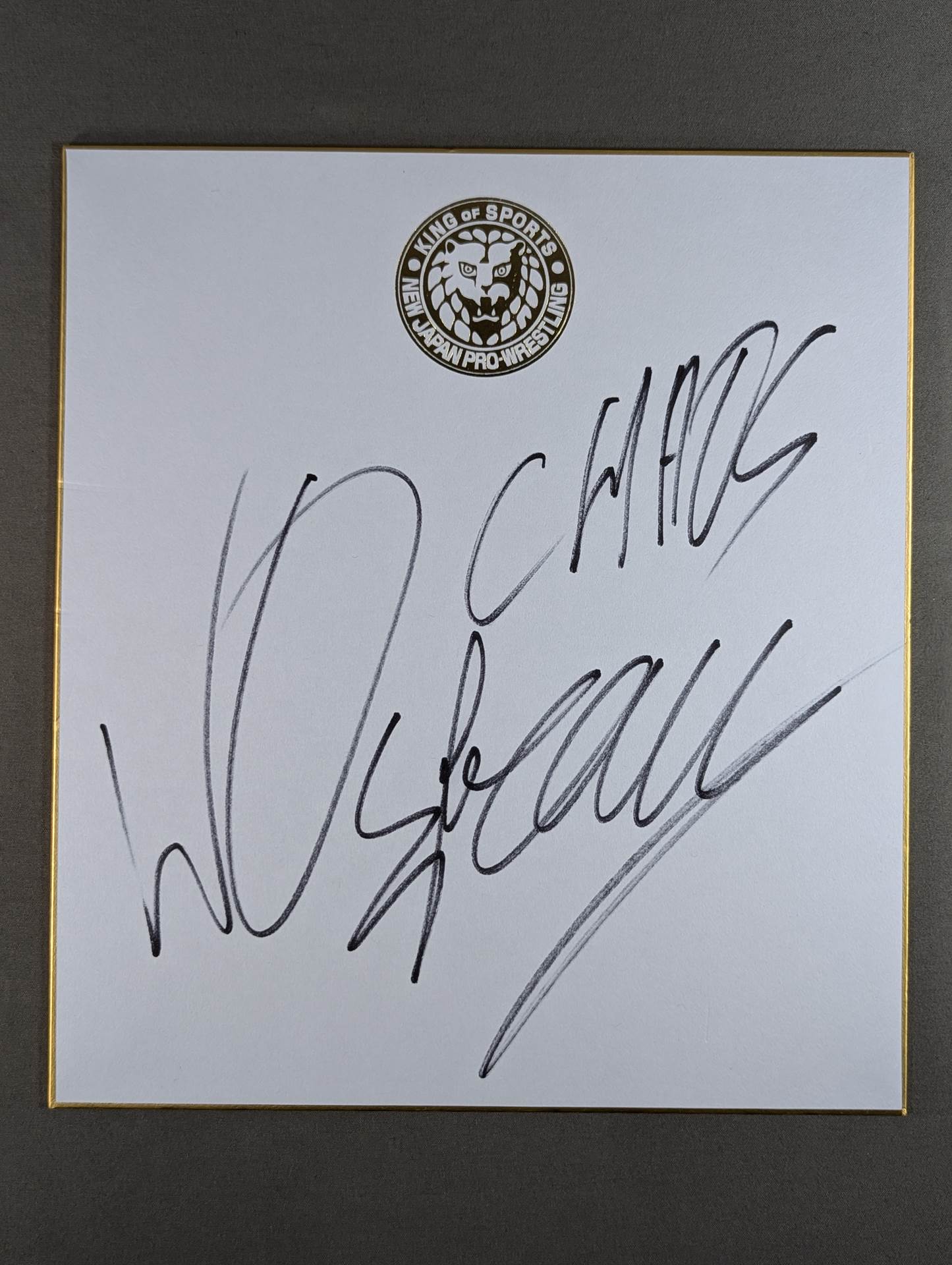 Will Ospreay (Lion Mark Shikishi ( Autograph board ) )