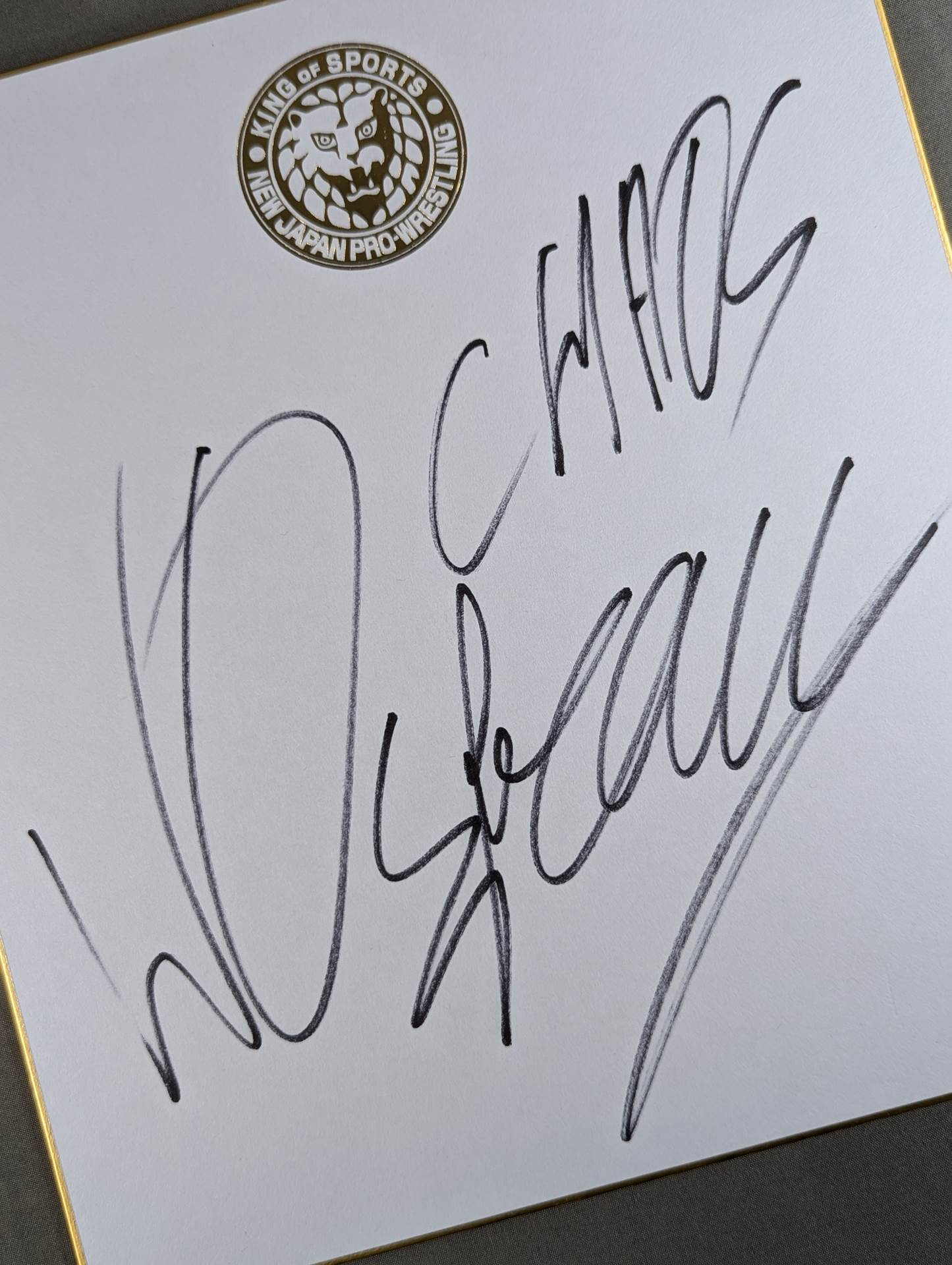 Will Ospreay (Lion Mark Shikishi ( Autograph board ) )
