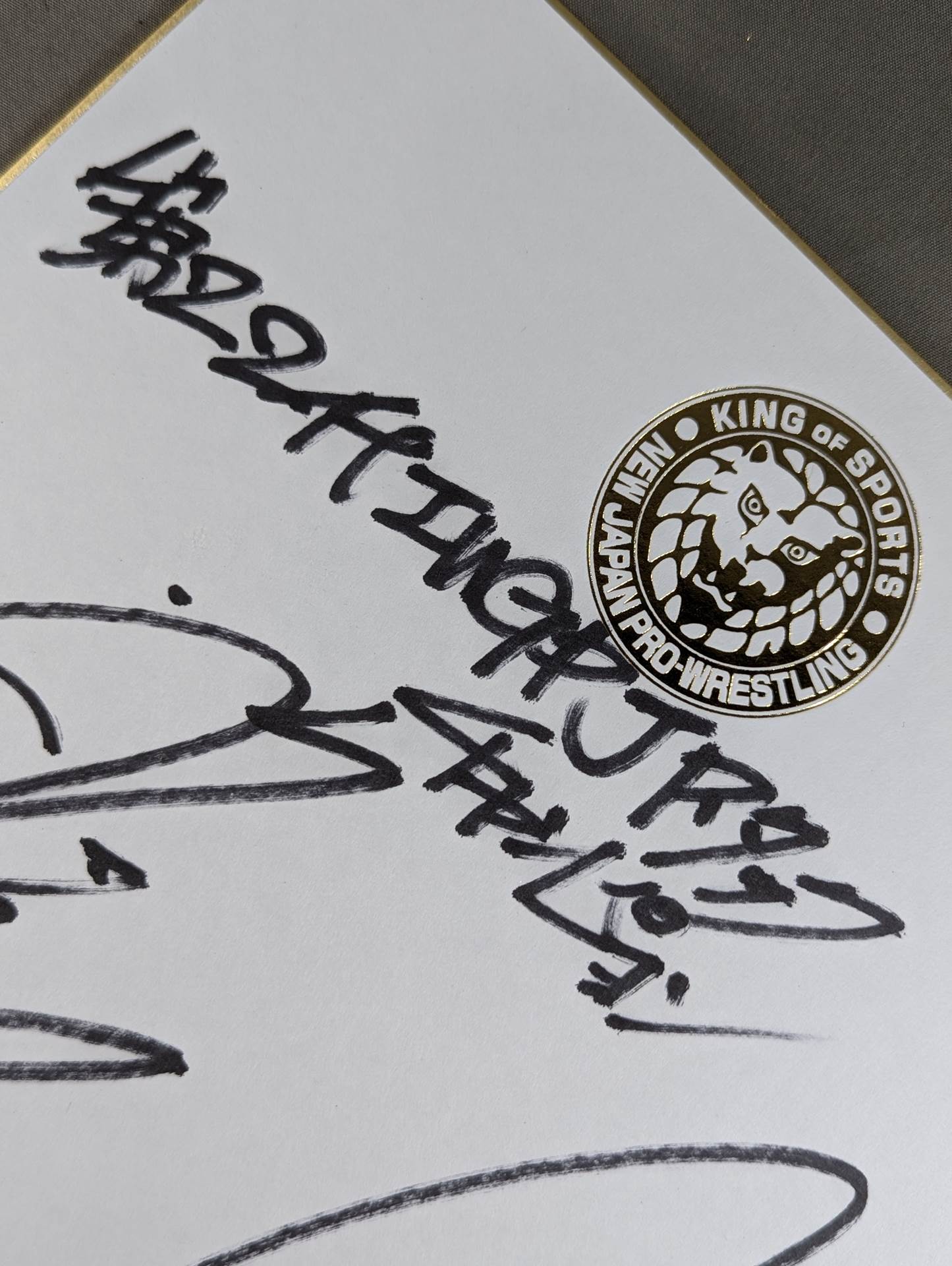 ★NO LIMIT★ Tetsuya Naito & Yujiro Takahashi (Lion Mark ) Shikishi ( Autograph board ) )