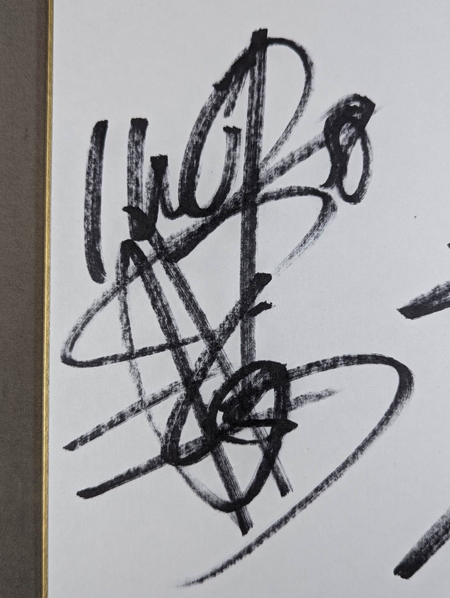 Hiroshi Tanahashi & Yuji Nagata (Lion Mark Shikishi ( Autograph board ) )