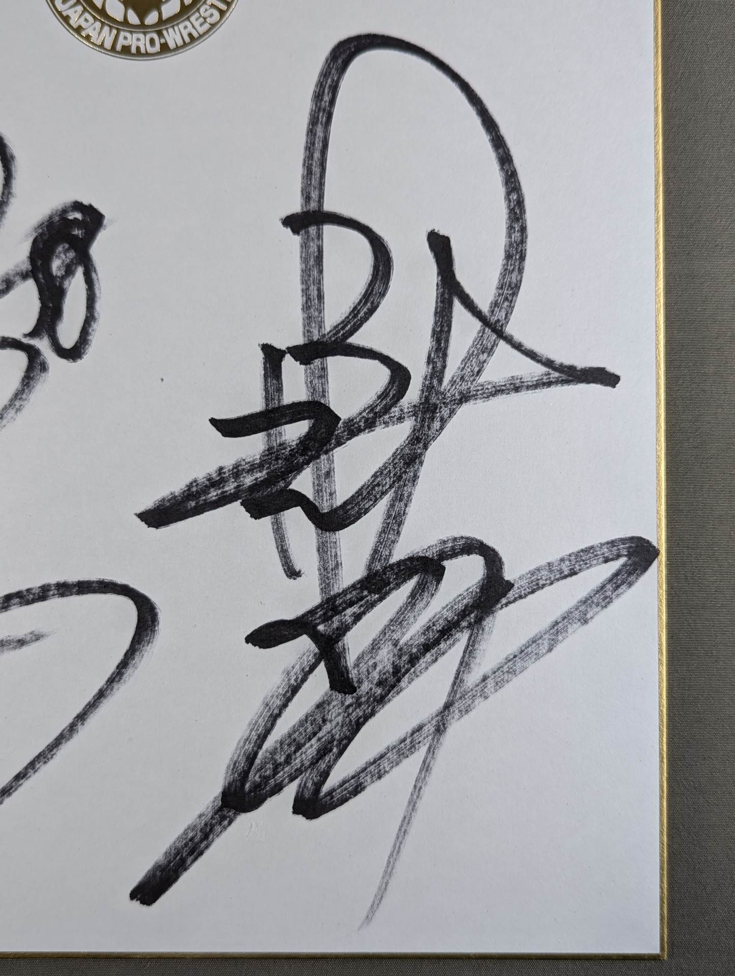 Hiroshi Tanahashi & Yuji Nagata (Lion Mark Shikishi ( Autograph board ) )