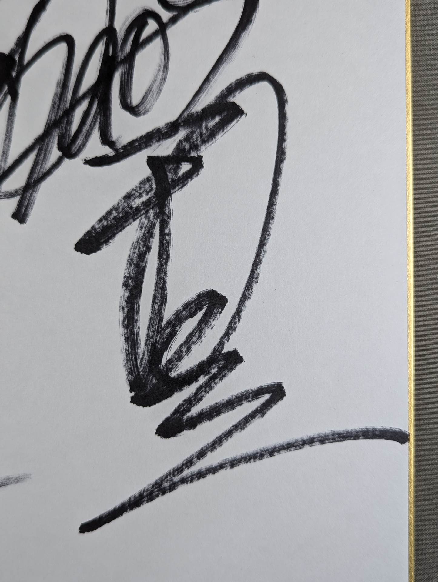 Toru Yano  & Jado  & GEDO  (Lion Mark Shikishi ( Autograph board ) )