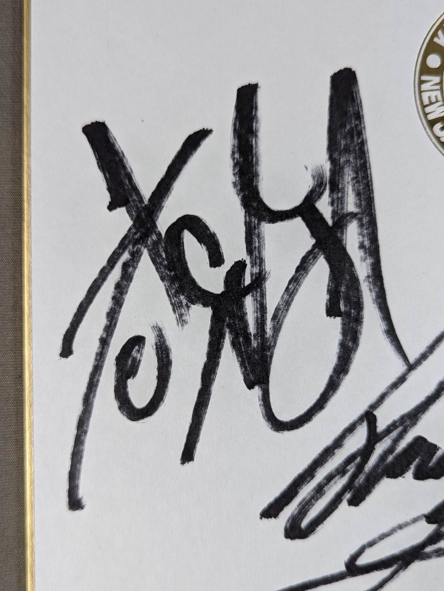 ★ New Japan Juniors ★ around the world New Japan Pro Wrestling Jr. Heavyweight 5 fighters Notes(Lion Mark Shikishi ( Autograph board ) )