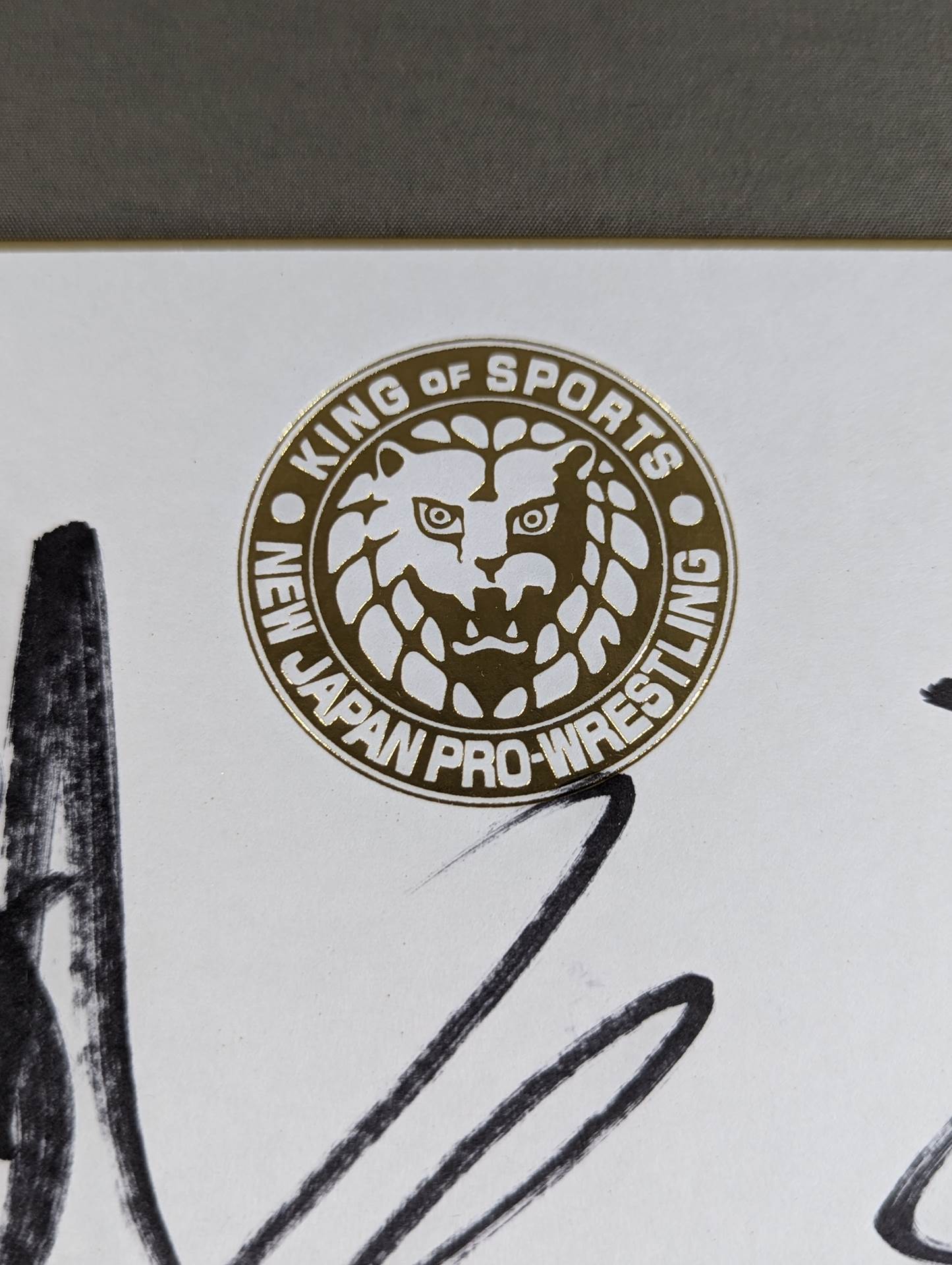 ★ New Japan Juniors ★ around the world New Japan Pro Wrestling Jr. Heavyweight 5 fighters Notes(Lion Mark Shikishi ( Autograph board ) )