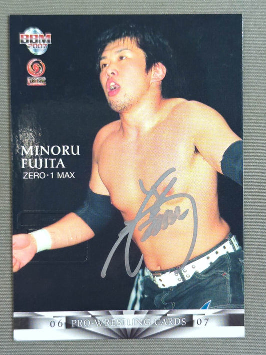 2007 BBM 藤田ミノル 公式サインカード