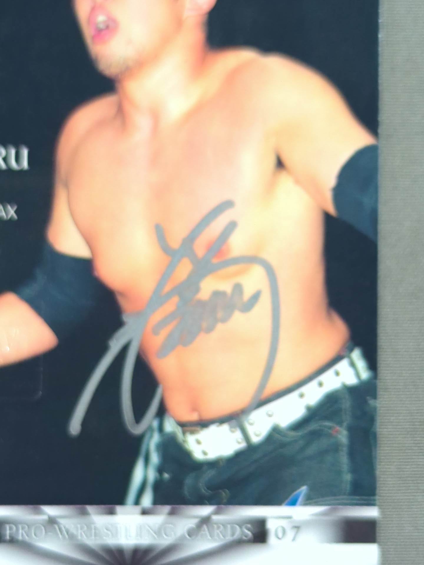 2007 BBM 藤田ミノル 公式サインカード