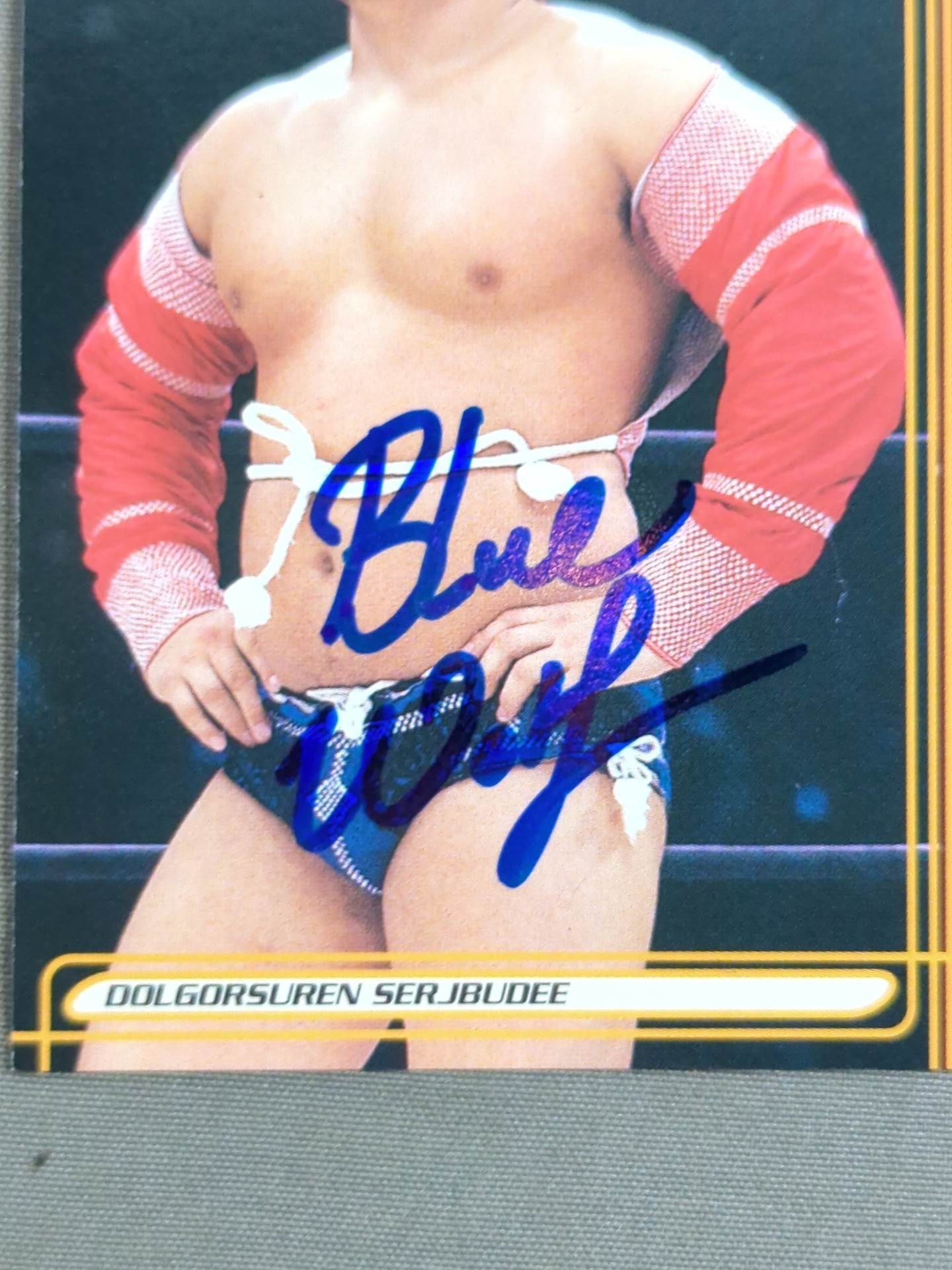 2002 Bandai Dolgol rubbing Sergibude Official autographed card