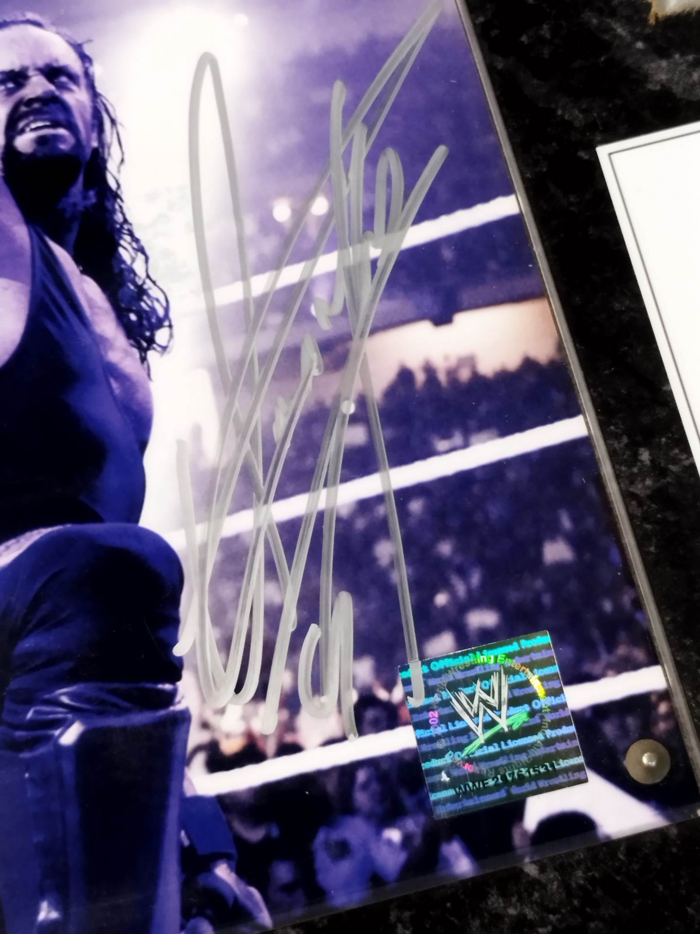 ★ Hand signed autograph 65/500★ WrestleMania 23 Limited Edition Commemorative Plaque