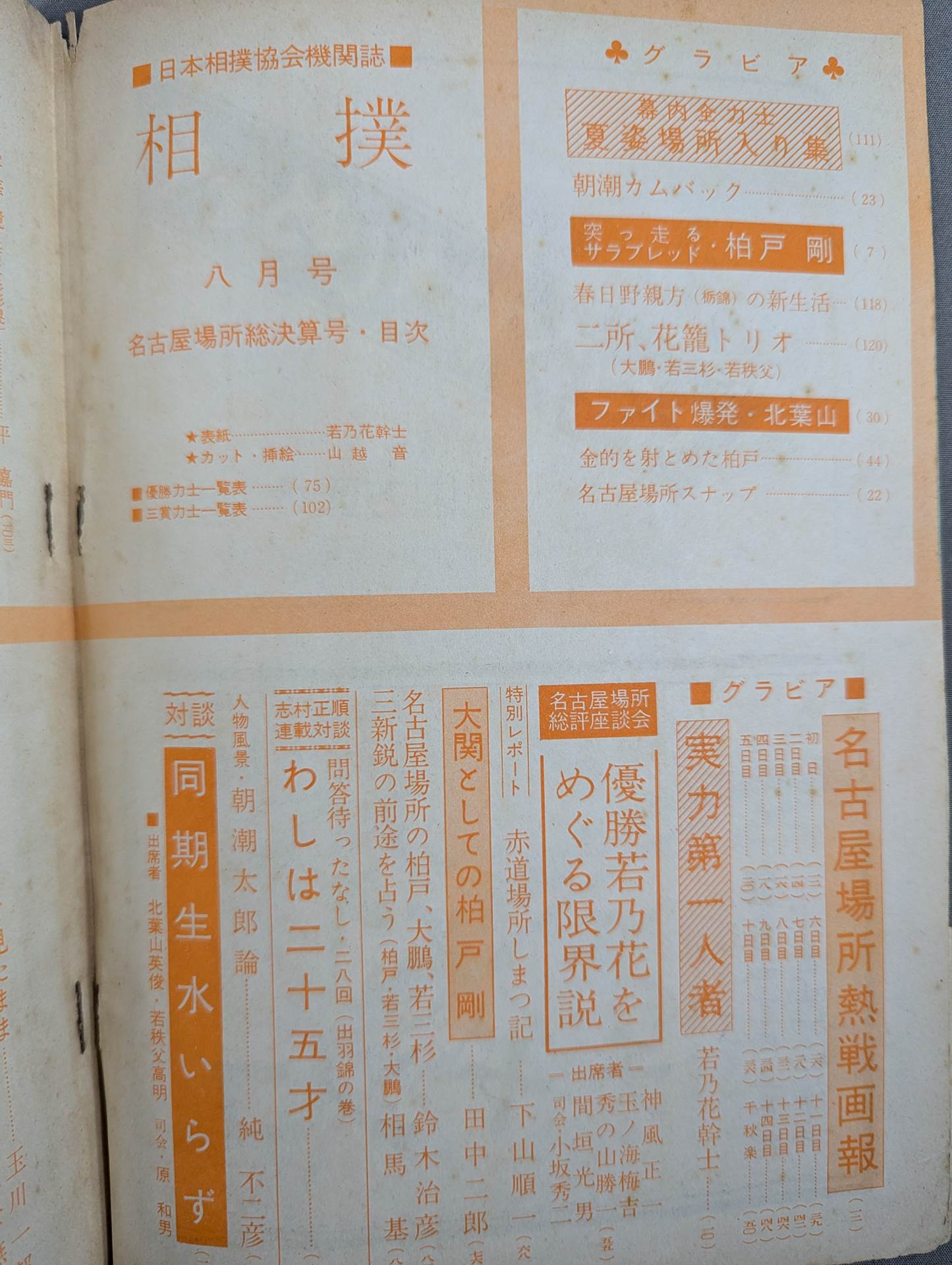 相撲 1960年8月号