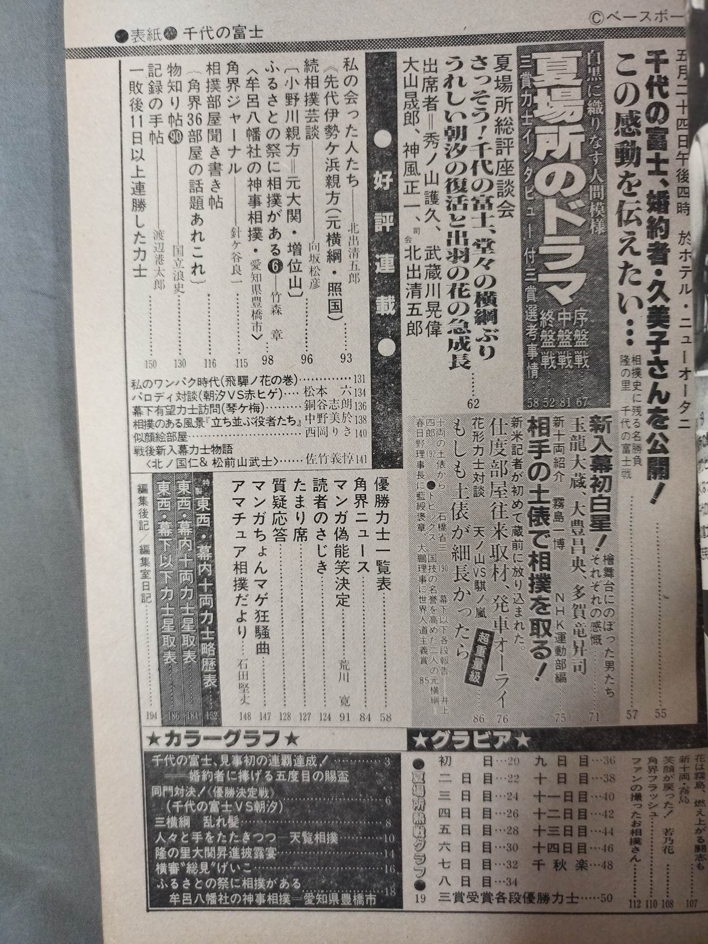 相撲 1982年6月号