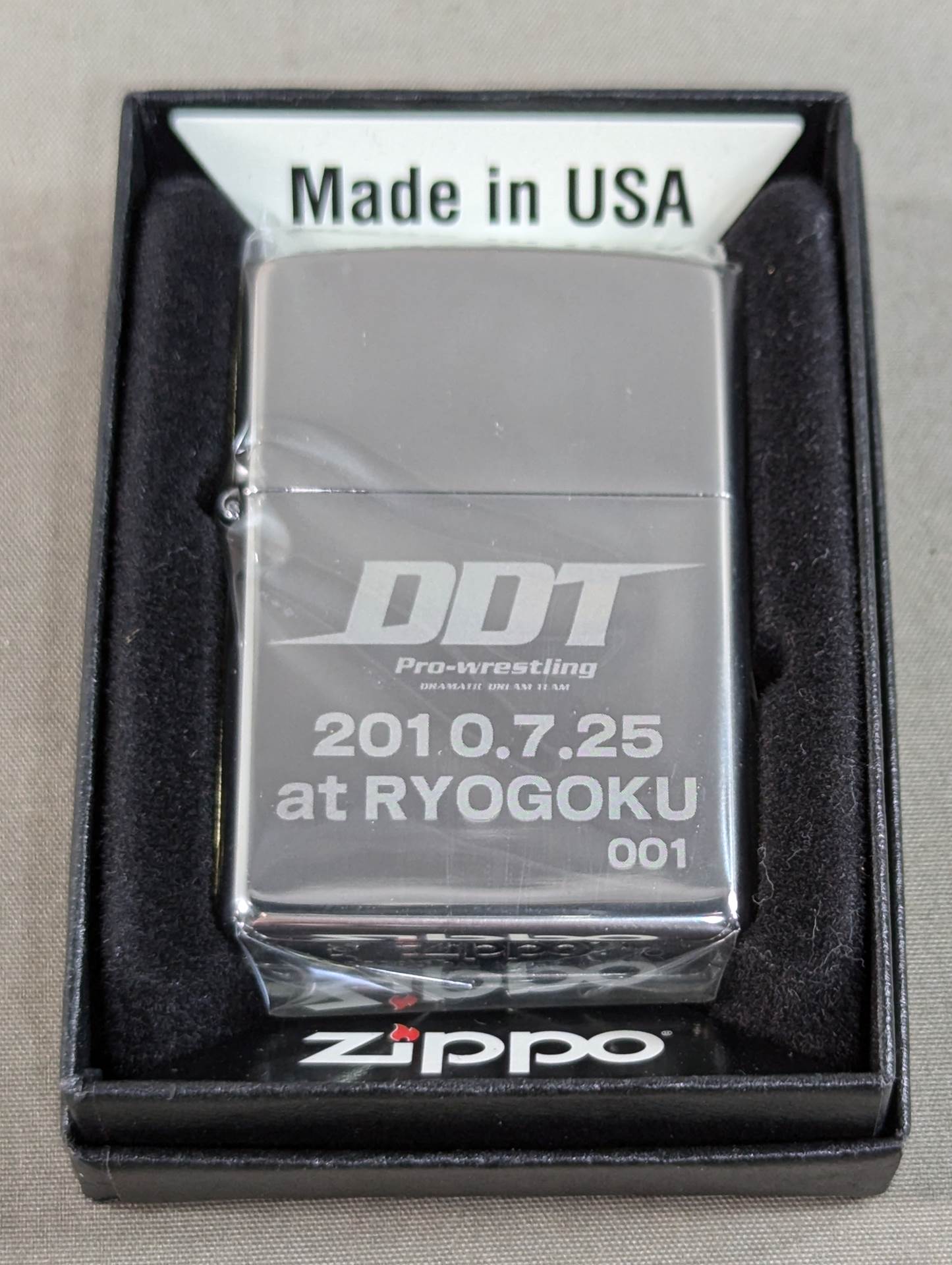 DDT「2010.7.25 at RYOGOKU」ZIPPO