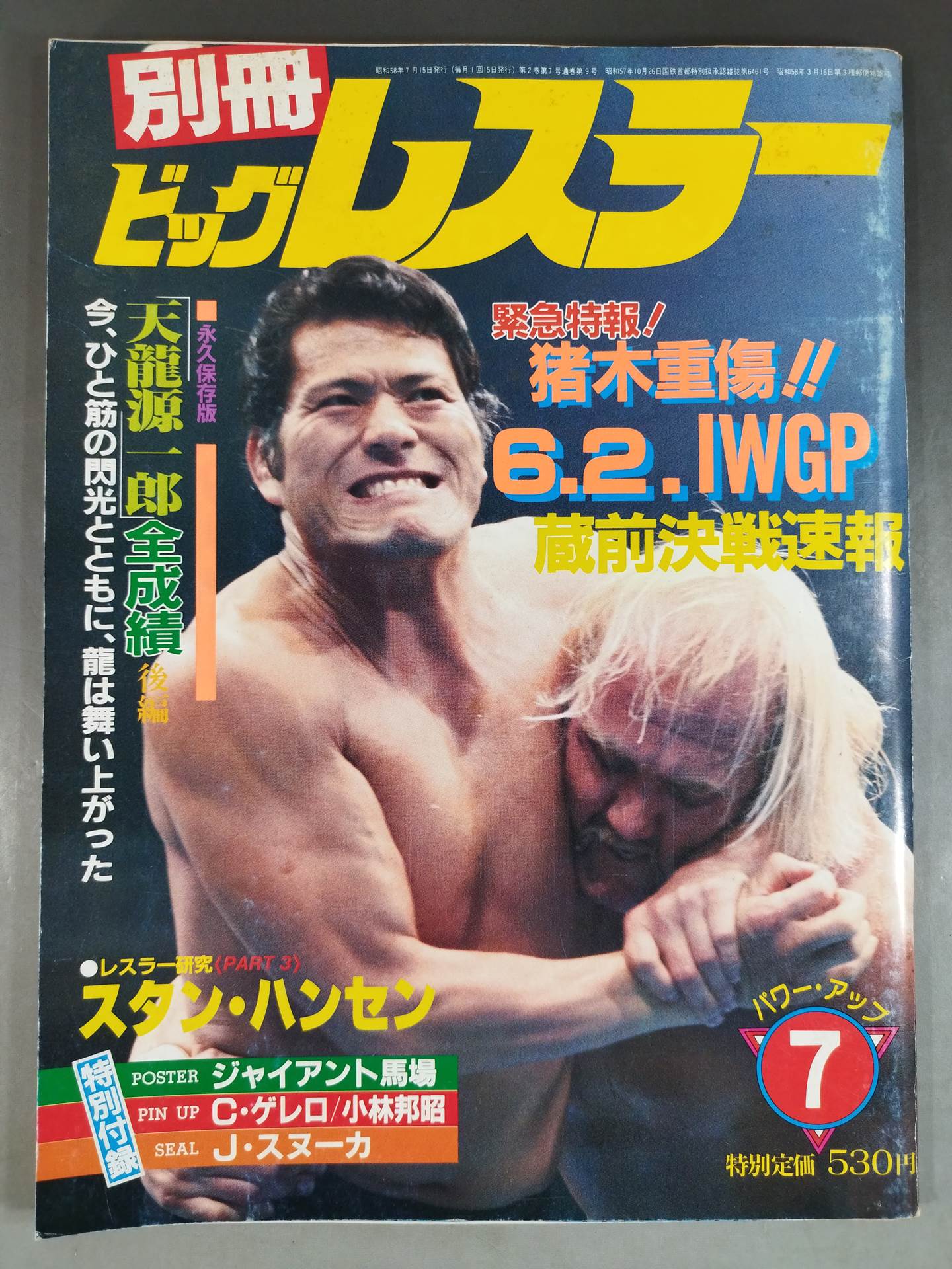 月刊ビッグレスラー 1983年7月号別冊