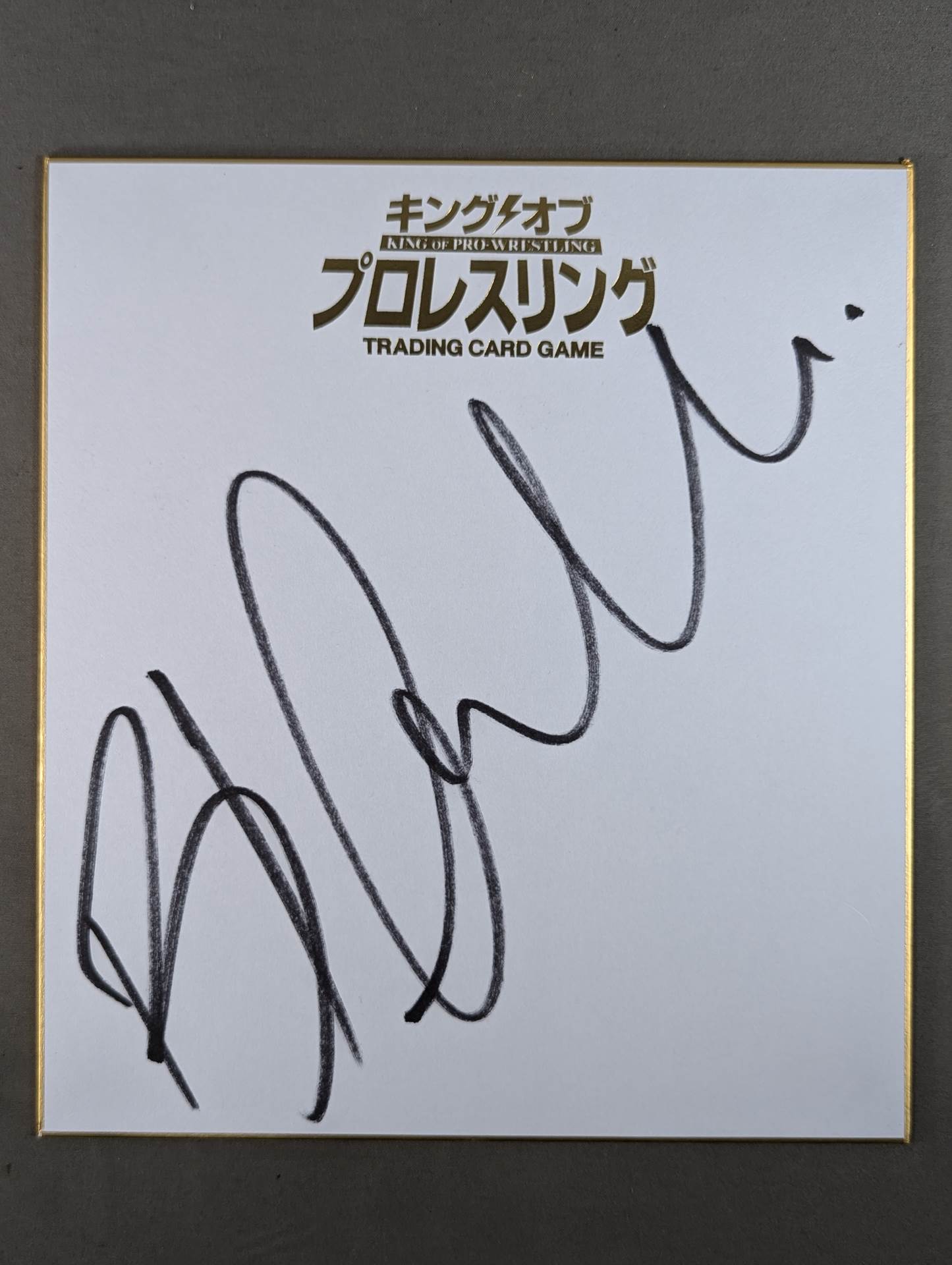 Bad Luck Faleh (King of Pro-wrestling only) Shikishi ( Autograph board ) )