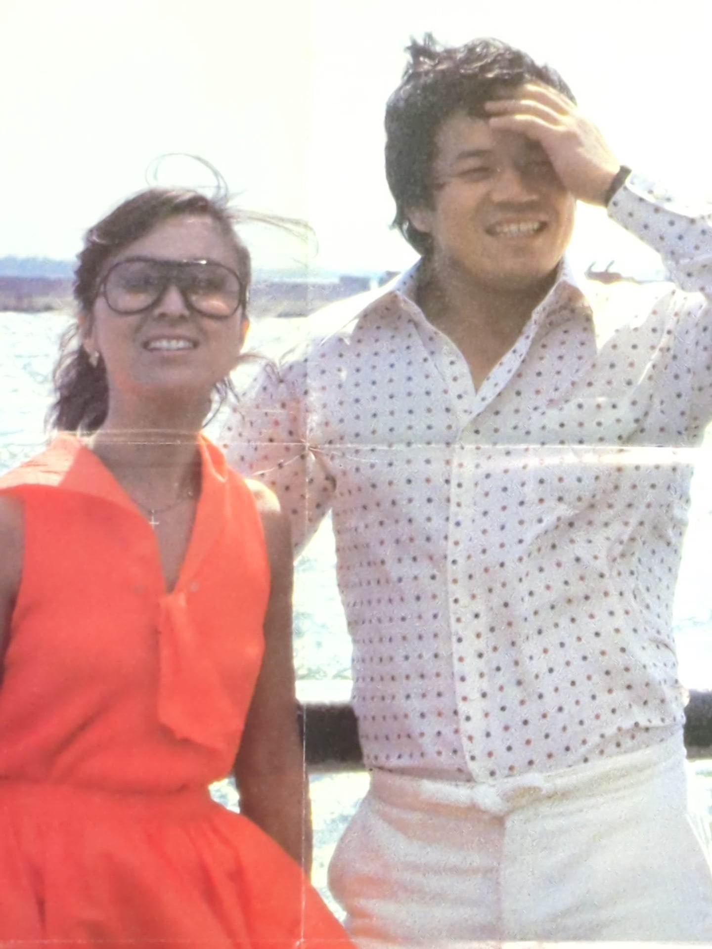 藤波辰巳&沼谷かおり(夫人) 雑誌付録ポスター