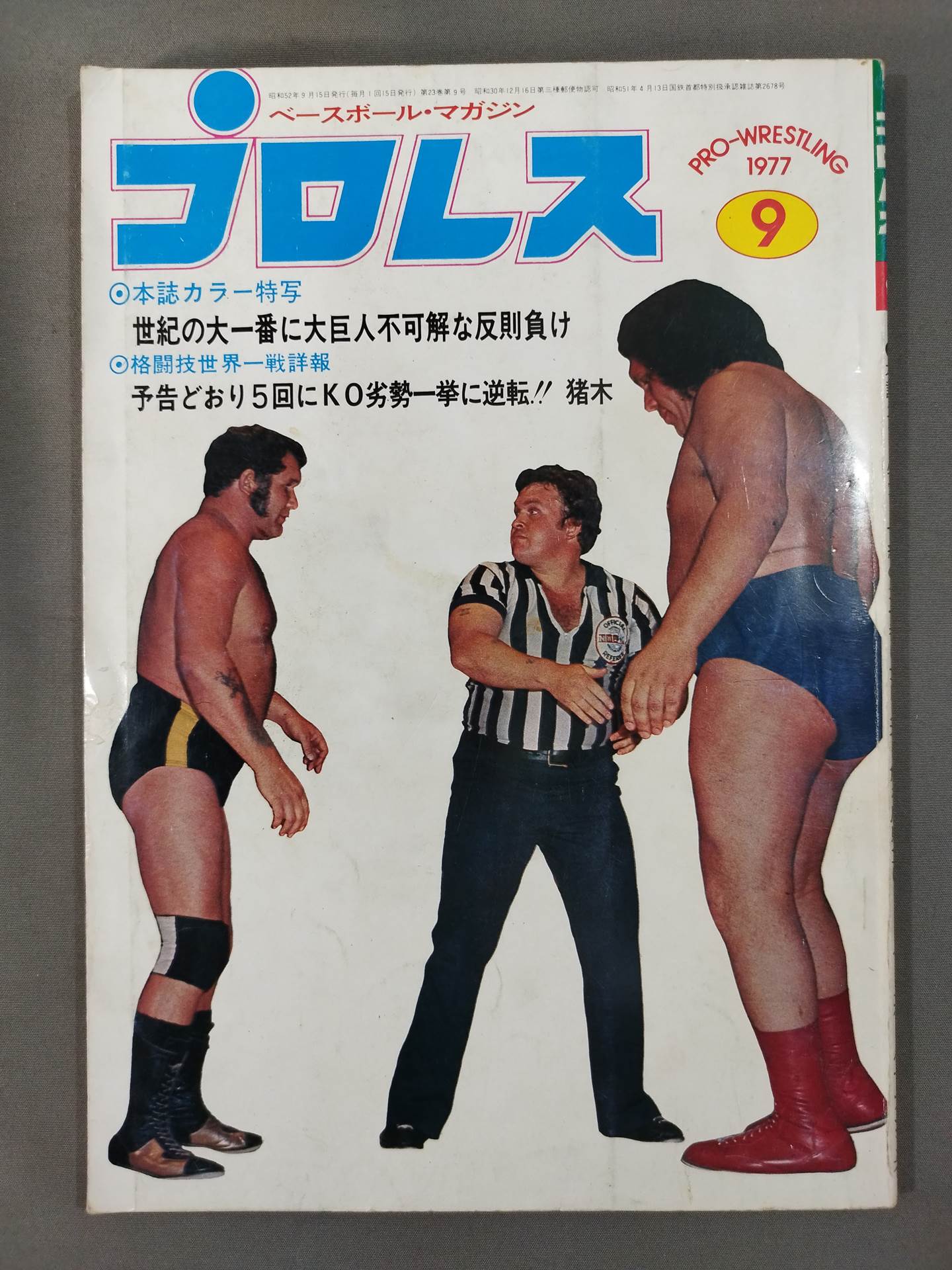 Pro Wrestling Monthly September 1977