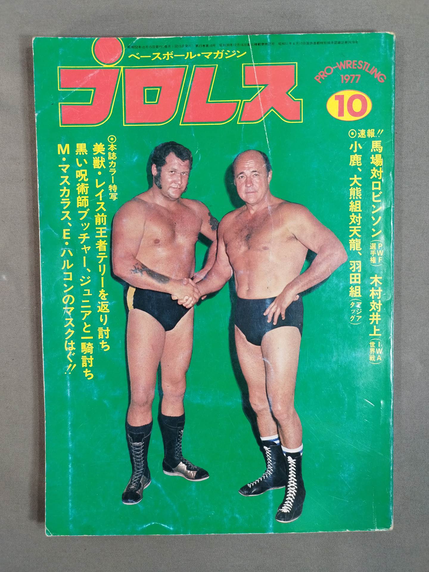 Pro Wrestling Monthly, October 1977