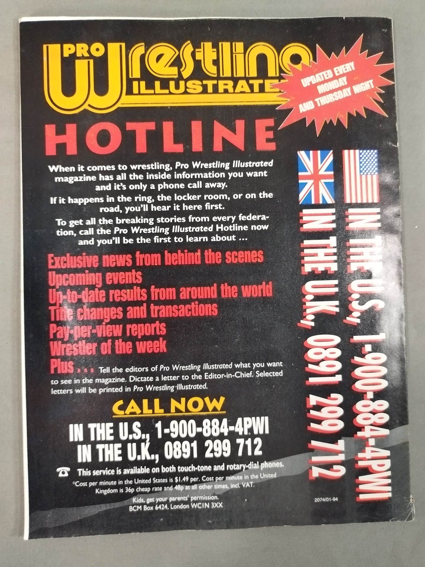 PRO Wrestling ILLUSTRATED 1994年冬号