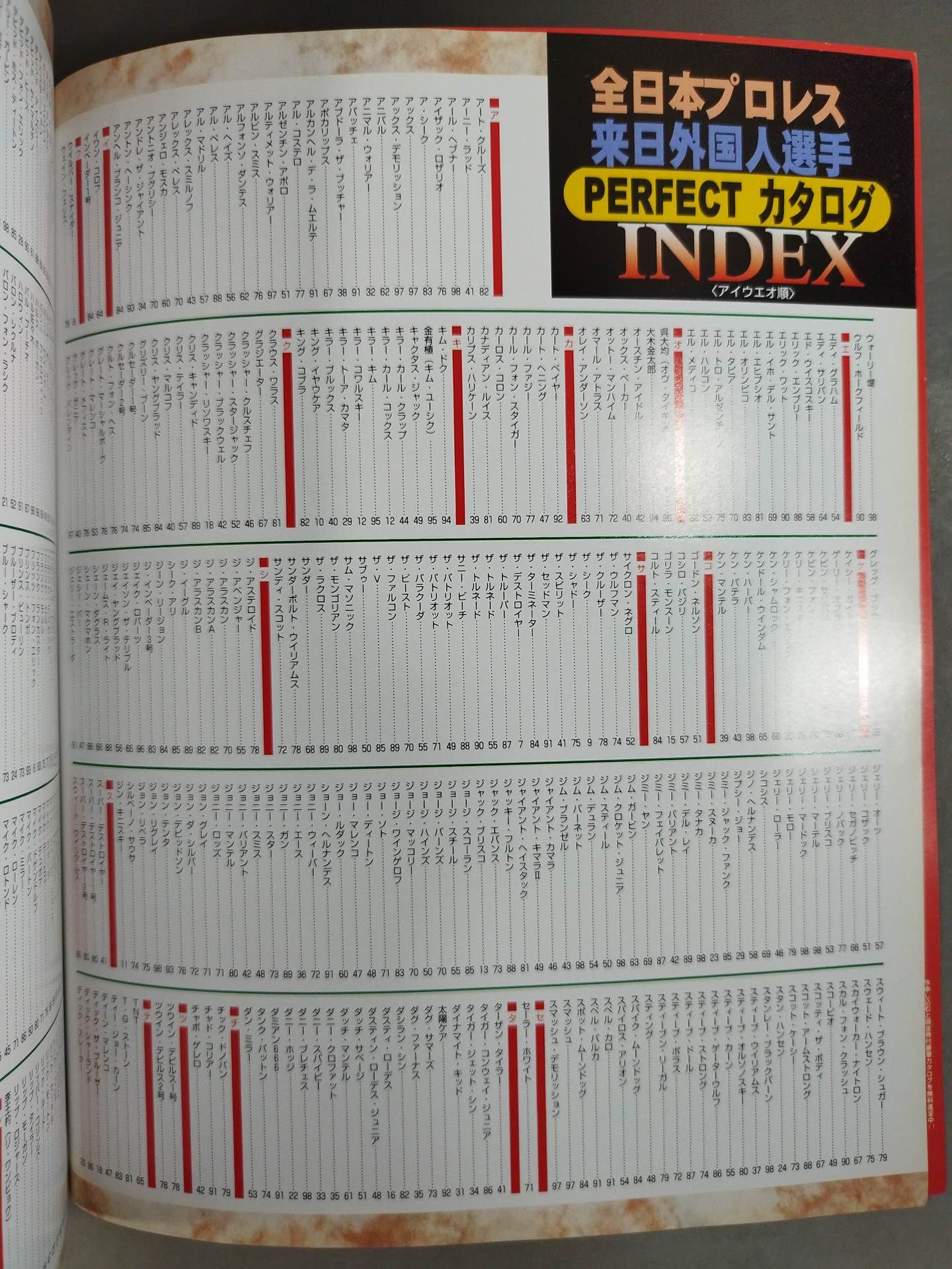Gong Special Issue All Japan Pro Wrestling Foreigners Visiting Japan fighters PERFECT brochure