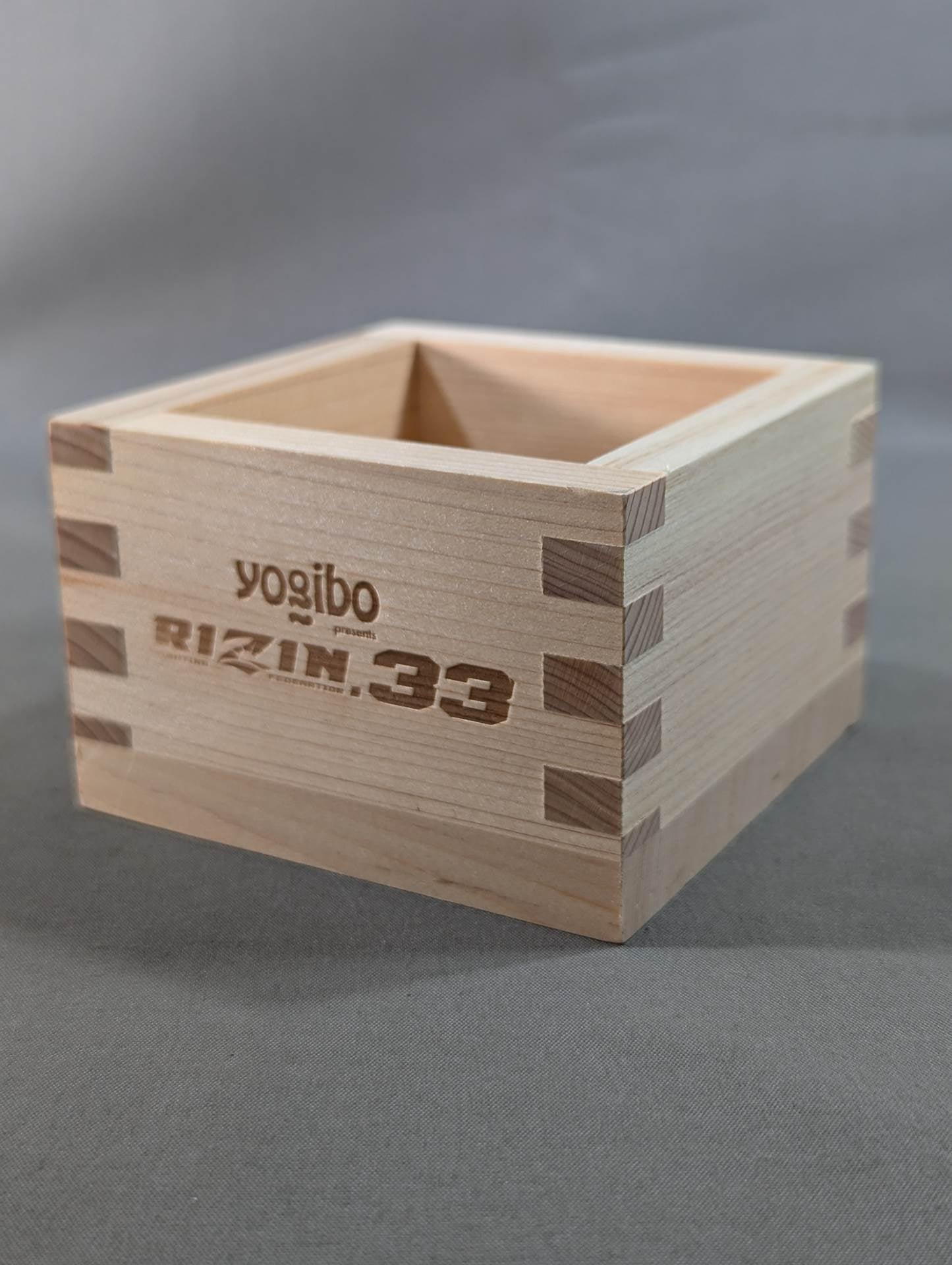 ★RIZIN.33★ MASU (square wooden cup)