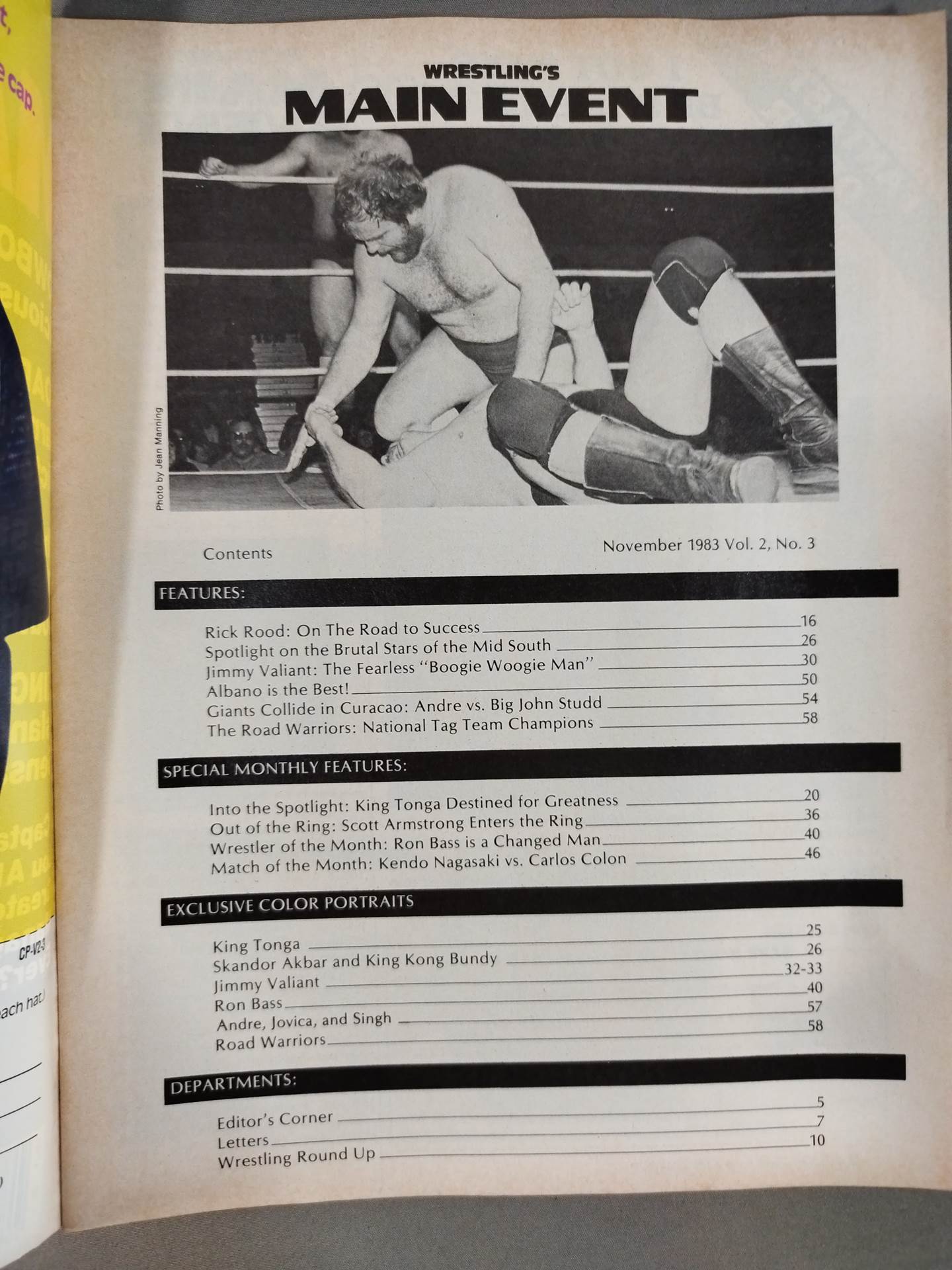 WRESTLING’S MAIN EVENT 1983年11月号