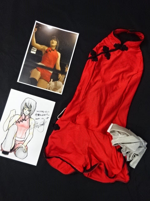 ★ Hikaru Shida debut early worn by him Costume!! ★