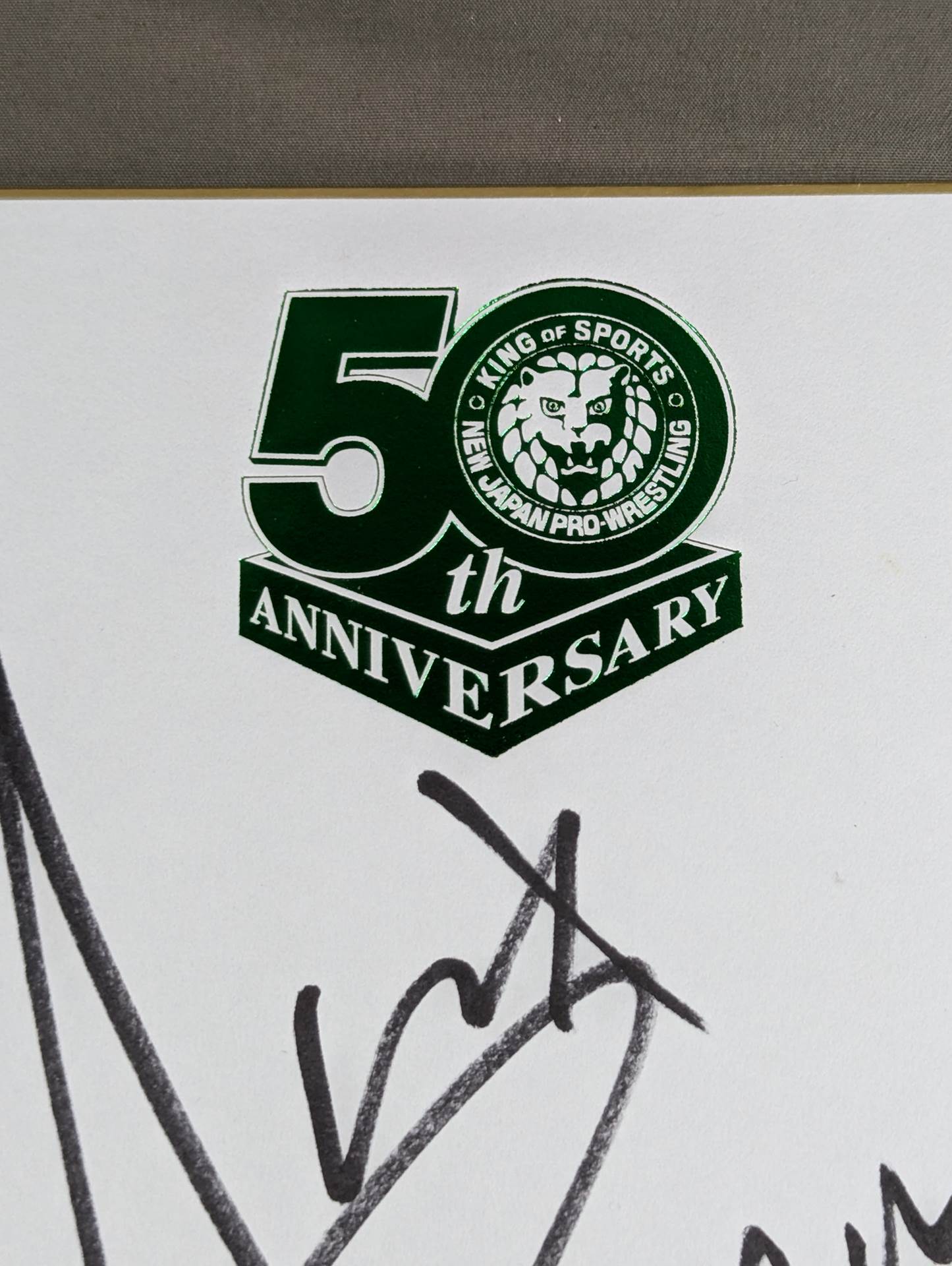 アレックス・ゼイン(新日本プロレス50周年記念色紙)