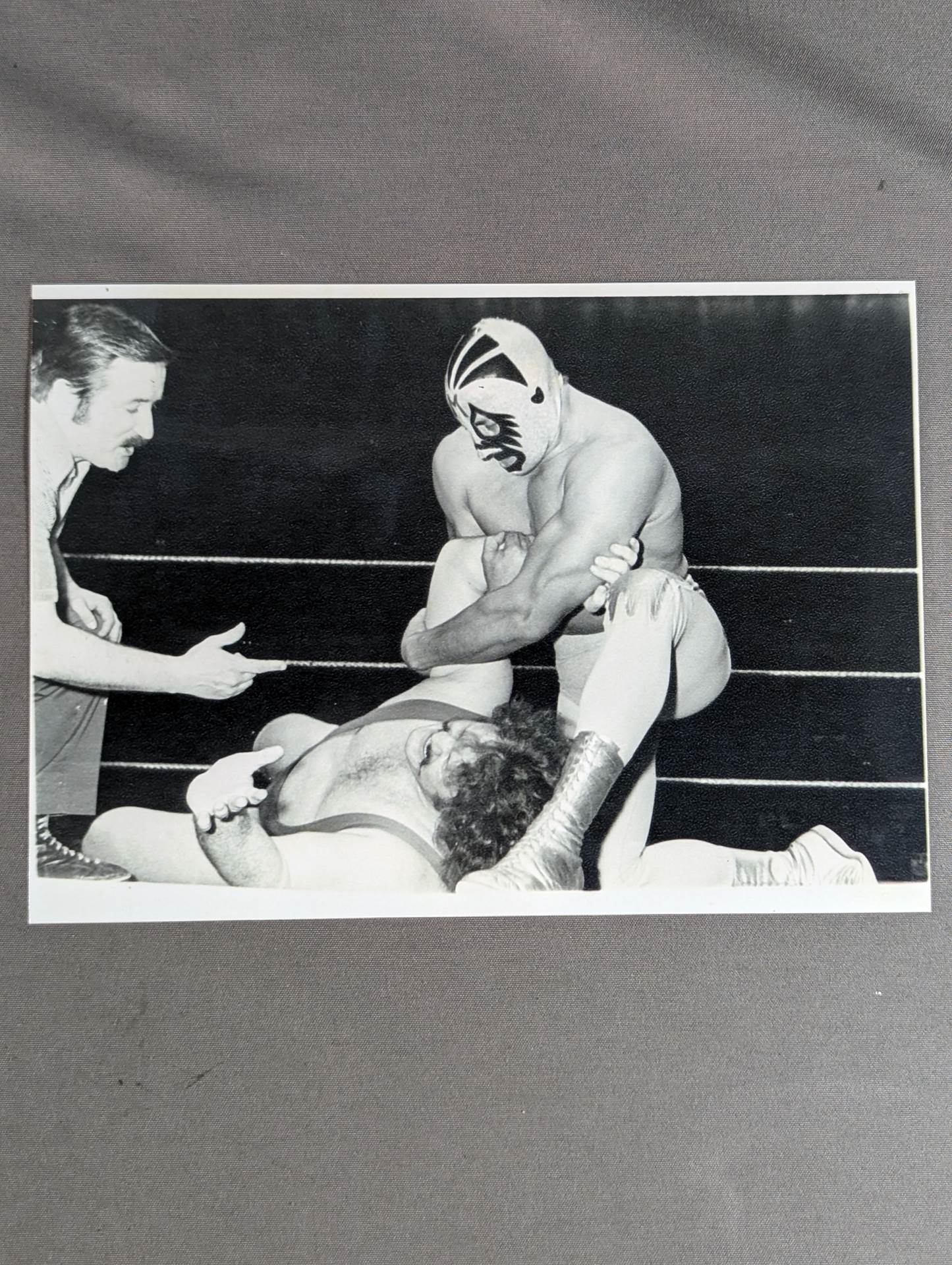 Mil Mascaras Black and White Trial Photo (A-2)