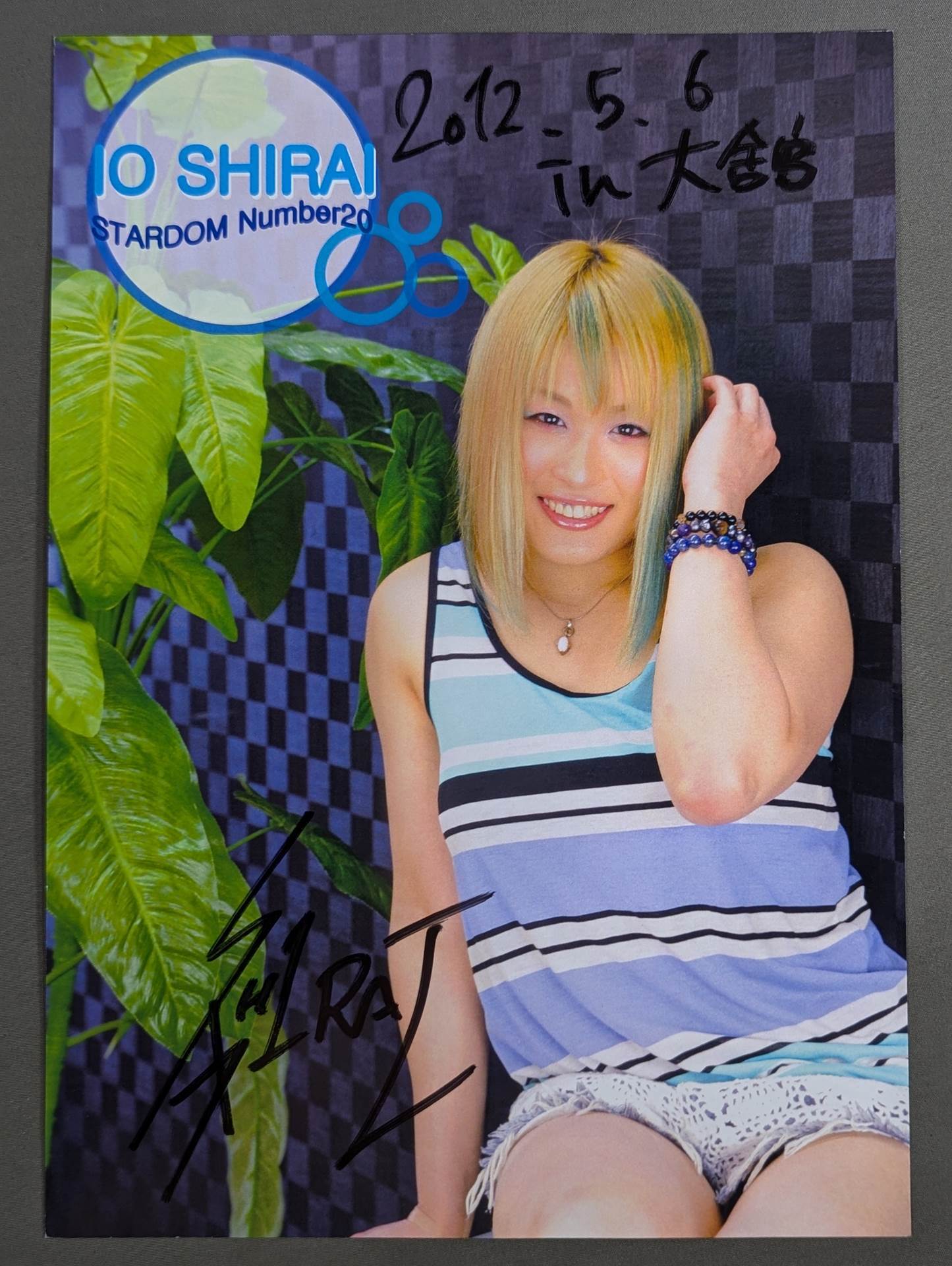 【直筆サインカード 】女子プロレス 紫雷イオ 紫雷イオ 直筆サインカード スターダム 試合会場限定女子