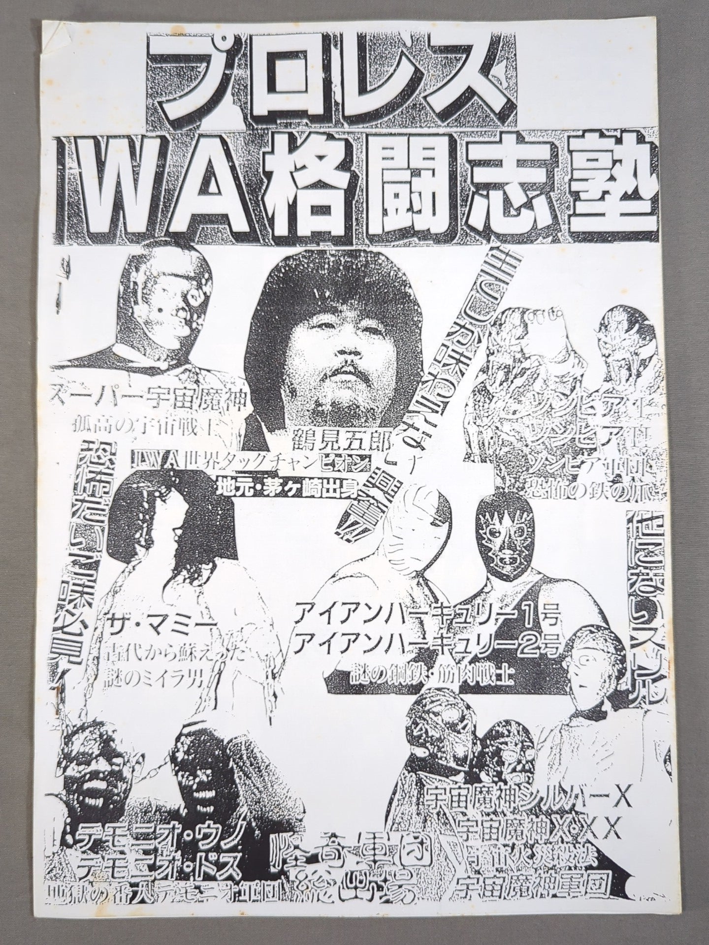 IWA格闘志塾 パンフレット(1996.7.20) – 闘道館