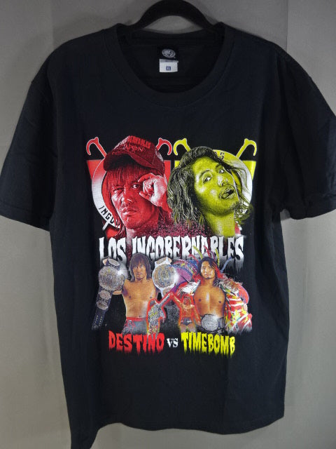 新日本プロレス　旗揚げ記念日　内藤哲也&高橋ヒロム　ピクチャーTシャツ 新日本プロレス旗揚げ記念日内藤哲也&高橋ヒロムピクチャーTシャツ
